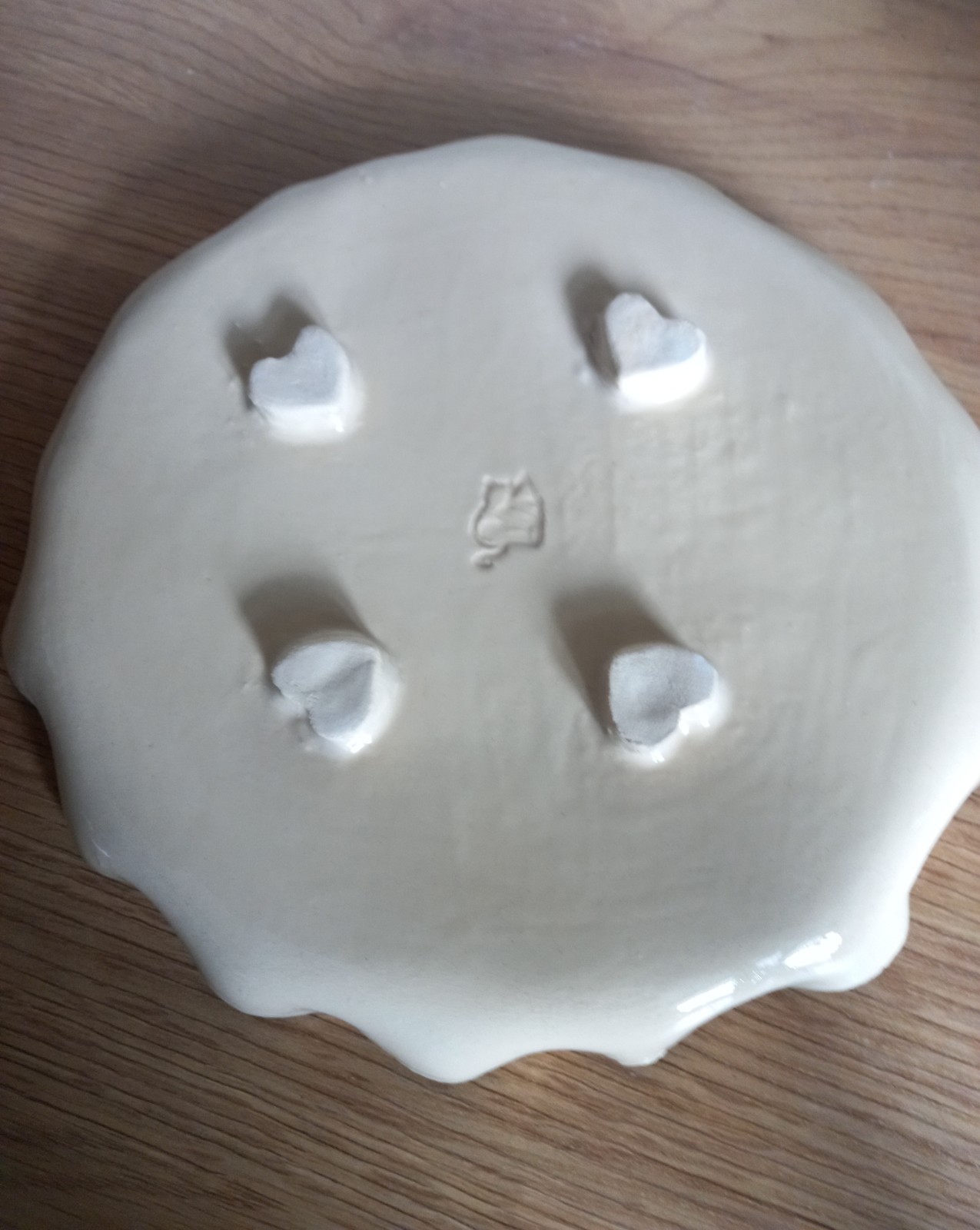 Keramieken serveer/ontbijtbordje rozemarijn - 121006 Keramieken serveer/ontbijtbordje rozemarijn