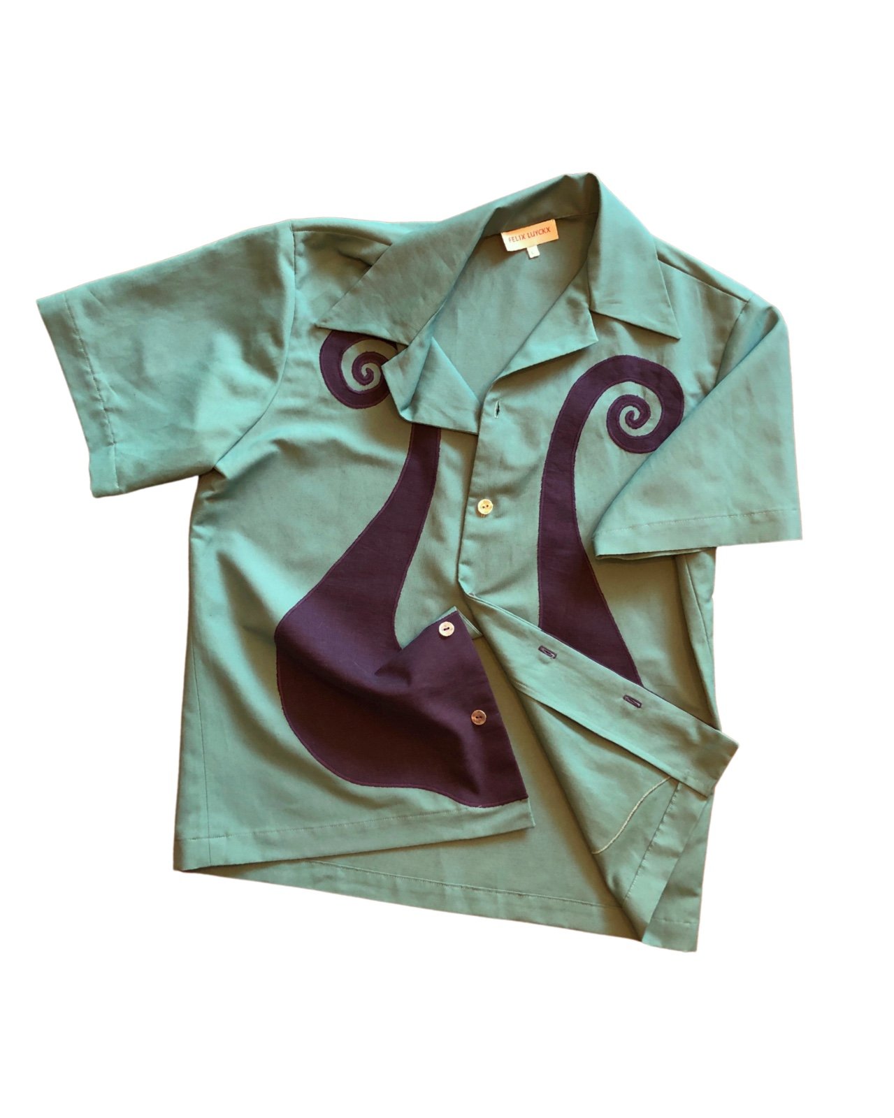 ‘Longboat’ turquoise hemd - Unisex - 99833 ‘Longboat’ turquoise hemd - Unisex