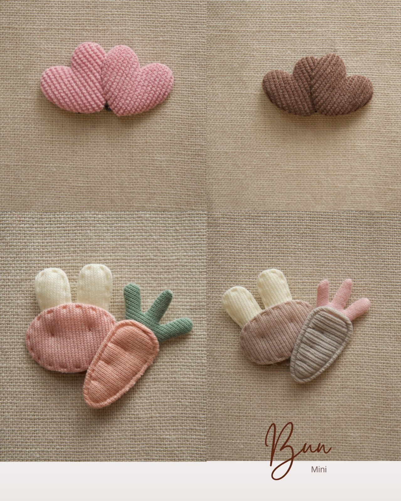 Baby schuifspelden konijn en hartje