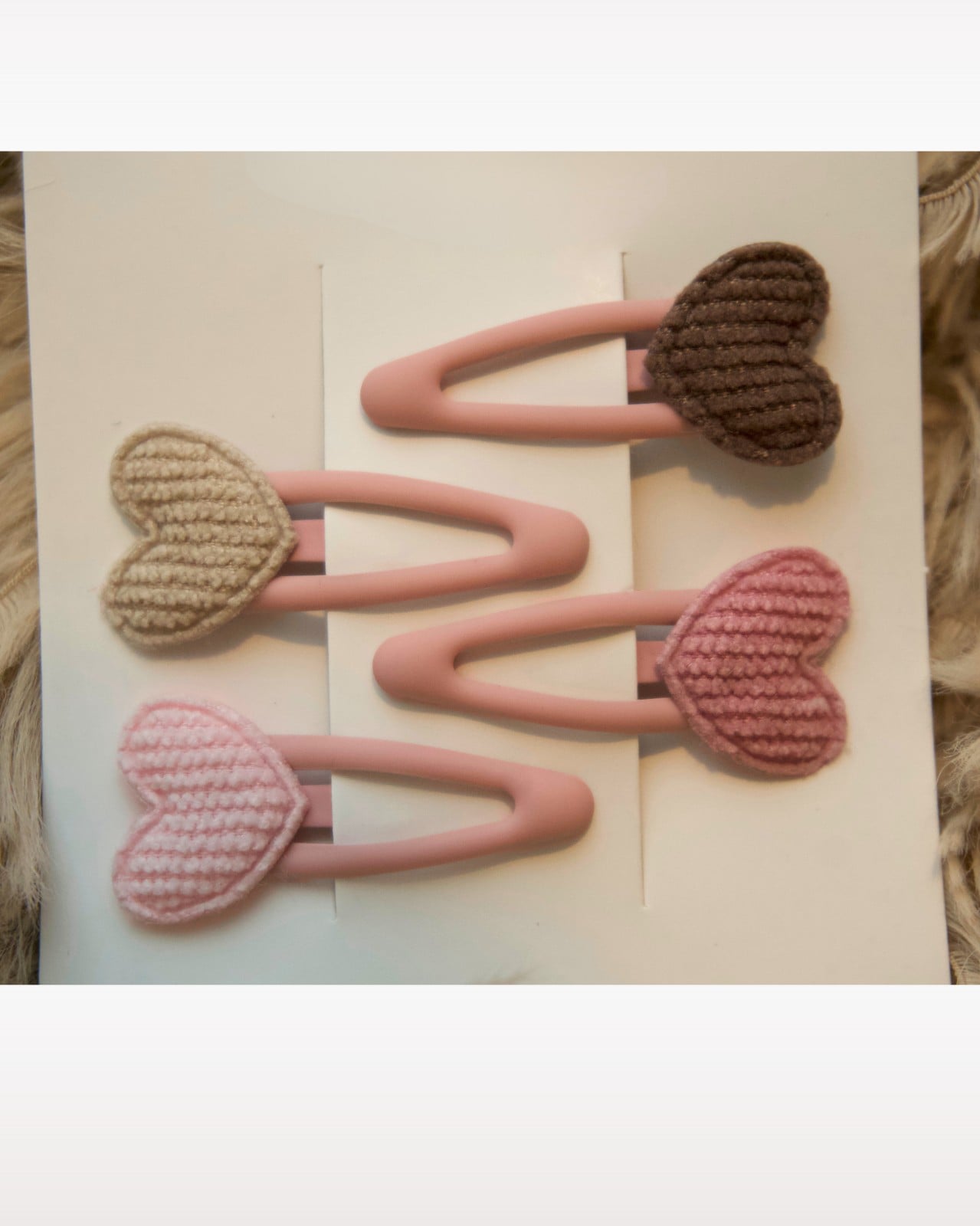 Haarspeld hartjes mini (eerste lokken, mat) - 117935 Haarspeld hartjes mini (eerste lokken, mat)