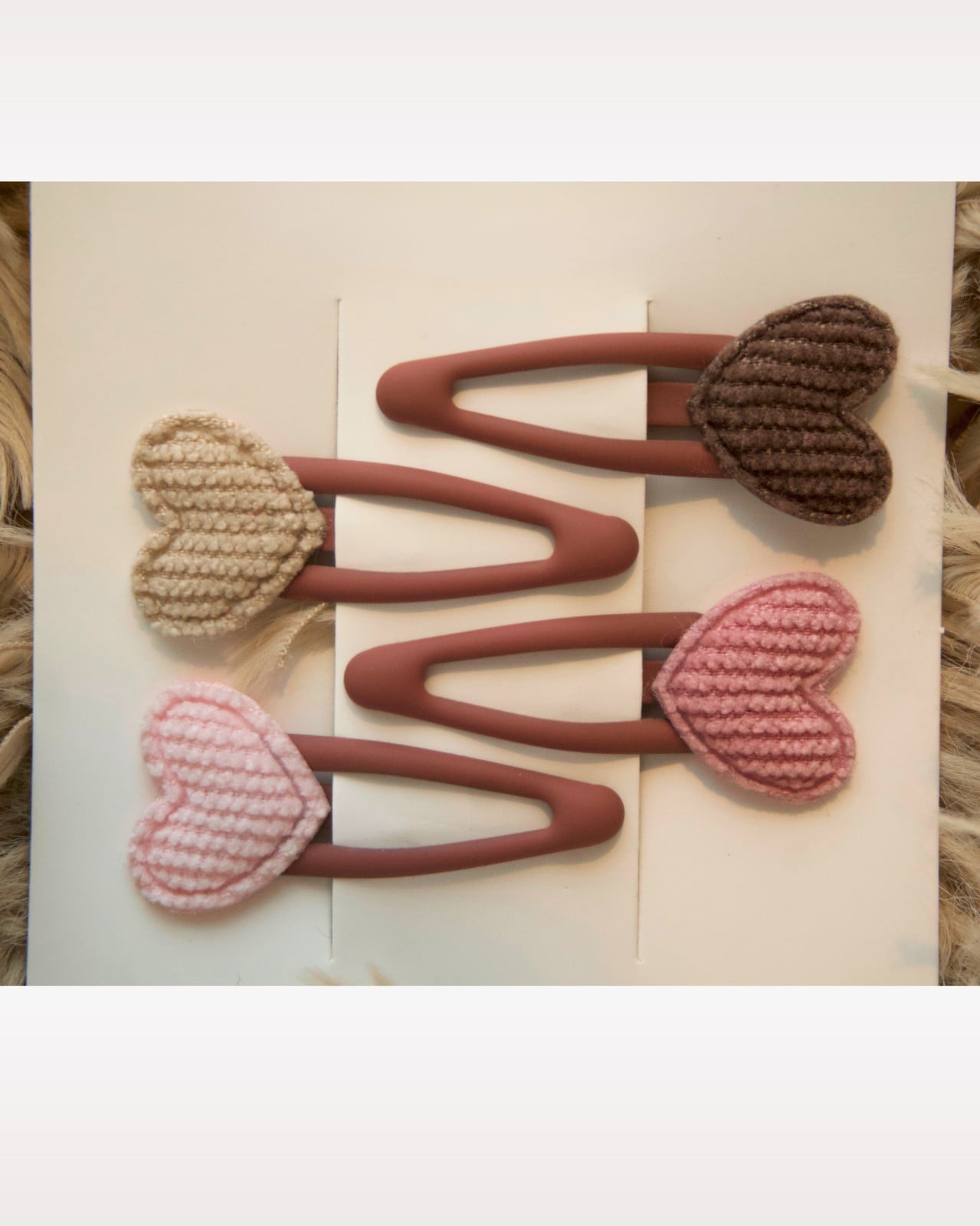 Haarspeld hartjes mini (eerste lokken, mat) - 117936 Haarspeld hartjes mini (eerste lokken, mat)