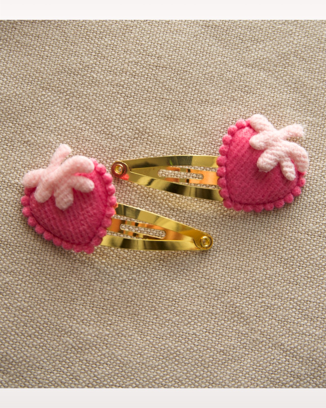 Set haarspelden Aardbei (goud, 4cm) - 117226 Set haarspelden Aardbei (goud, 4cm)