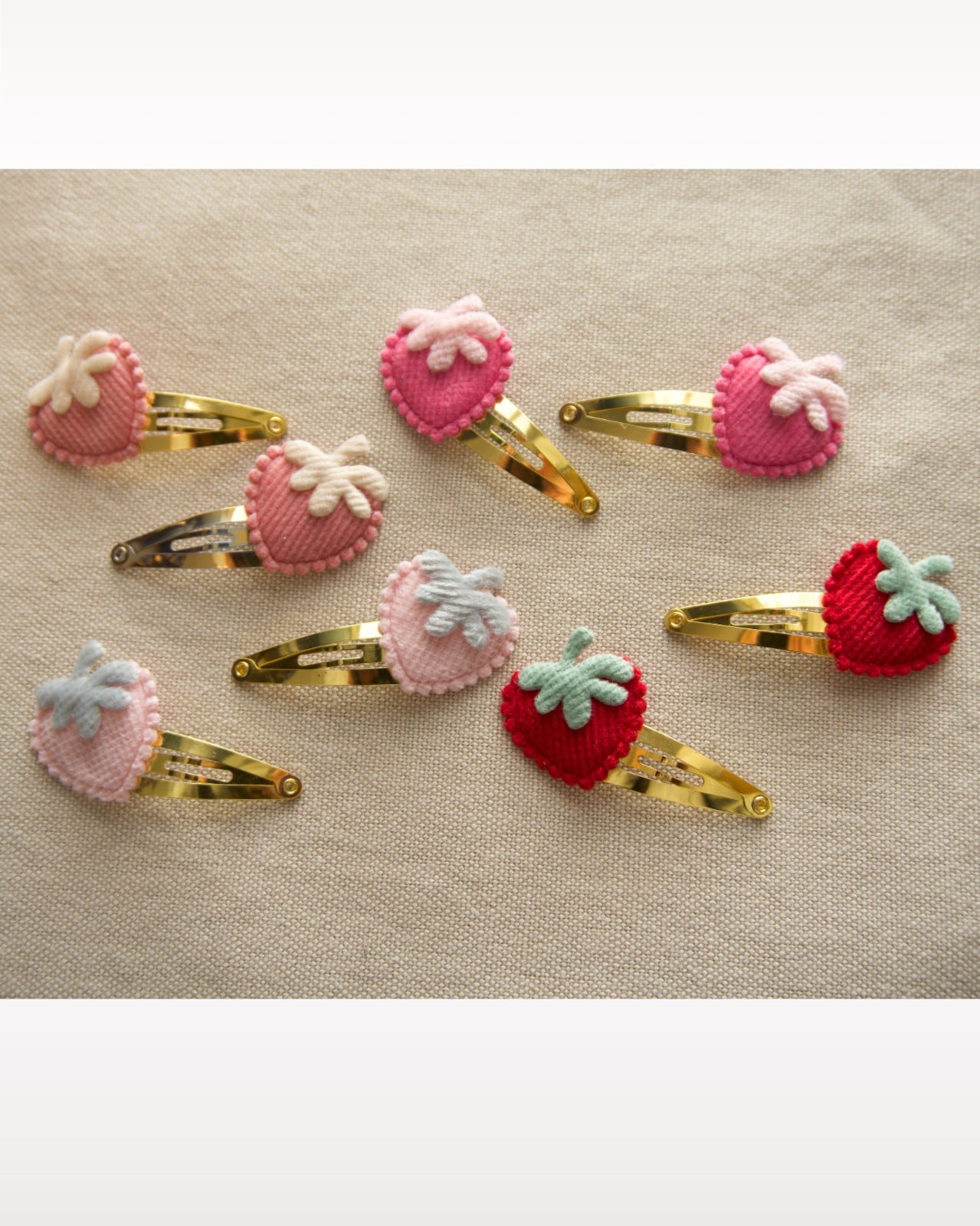 Set haarspelden Aardbei (goud, 4cm) - 117231 Set haarspelden Aardbei (goud, 4cm)