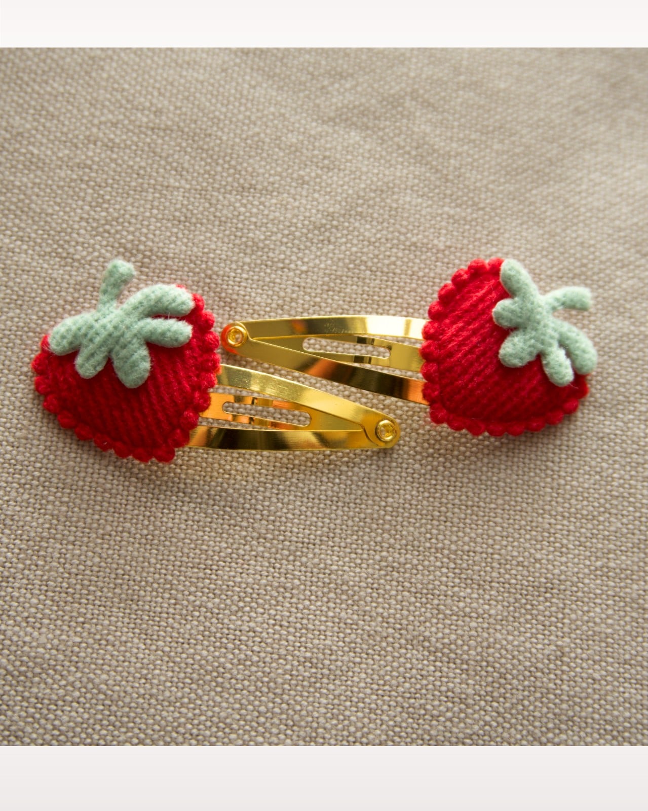 Set haarspelden Aardbei (goud, 4cm) - 117232 Set haarspelden Aardbei (goud, 4cm)