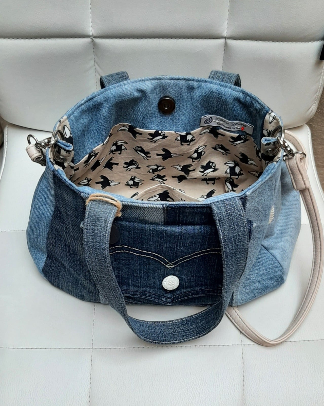 Denim handtas / schoudertas - 131249 Denim handtas / schoudertas
