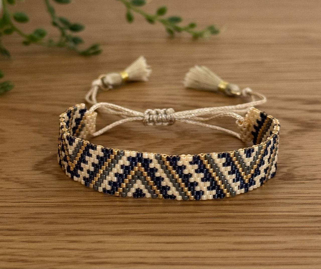 Handgemaakte armband van Miyuki-kraaltjes, boho-stijl, verstelbaar vr… - 151900 Handgemaakte armband van Miyuki-kraaltjes, boho-stijl, verstelbaar vriendschapsarmbandje