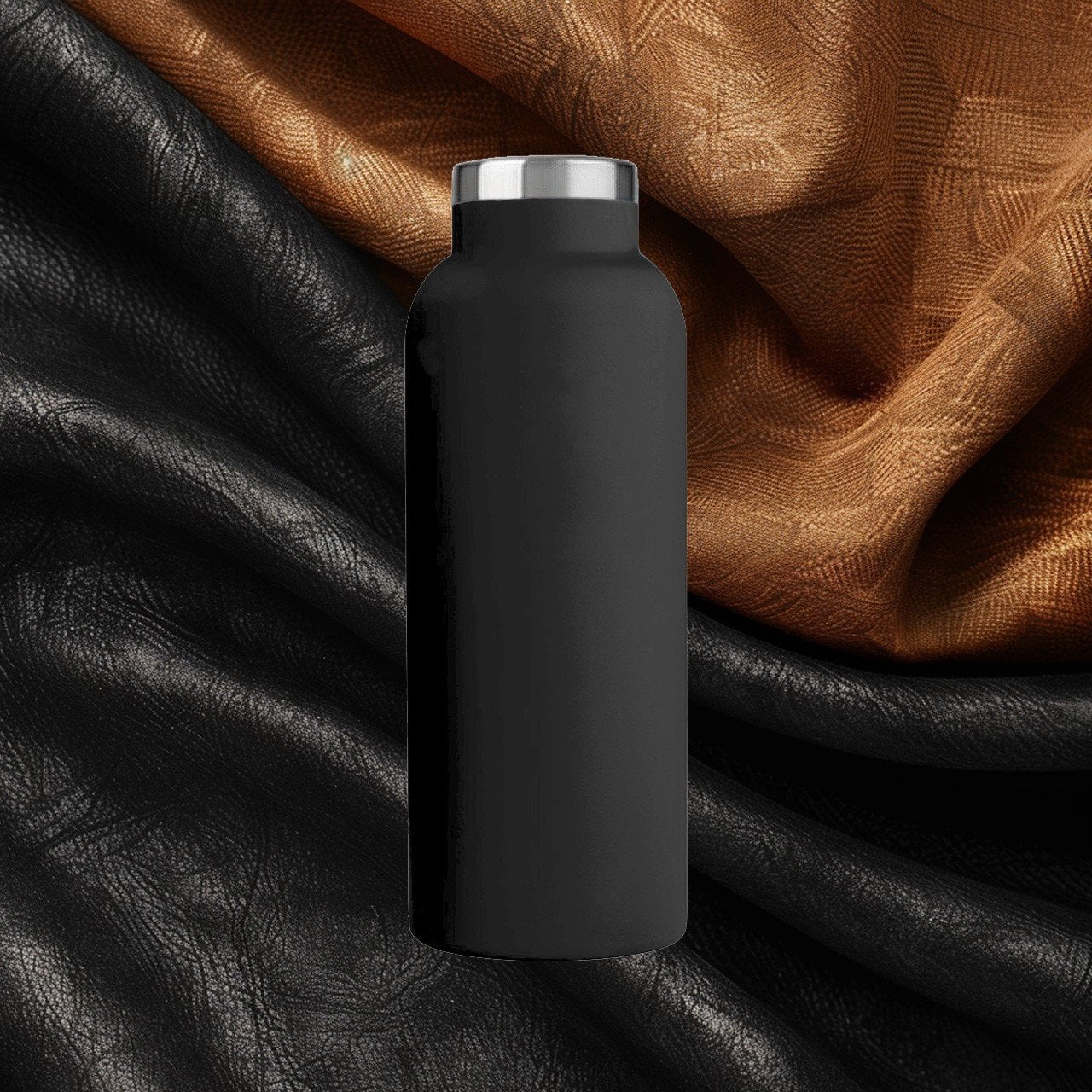 500ml. RVS Blue Bottle thermosfles Black edition