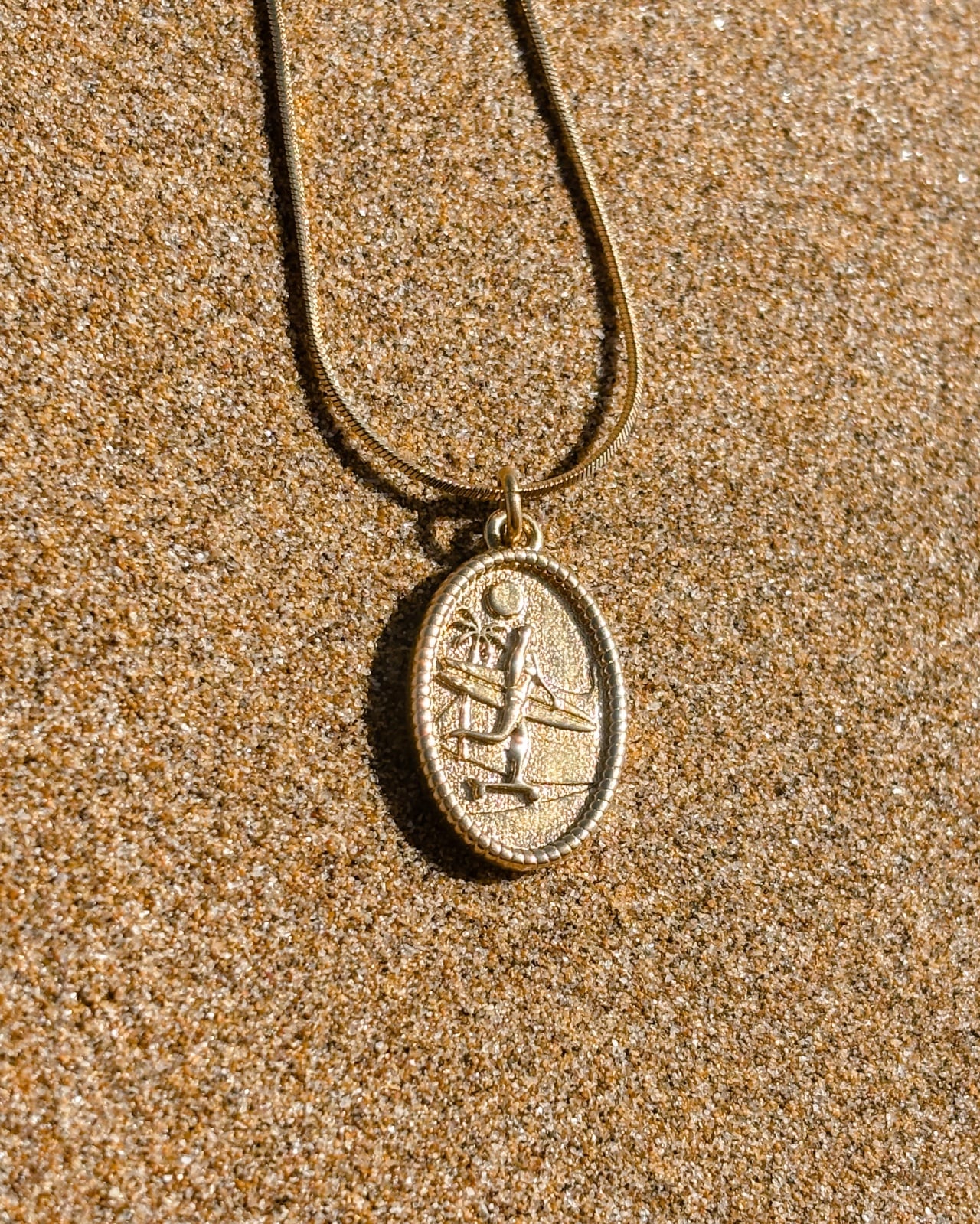 Oceaan Skategirl ketting goud