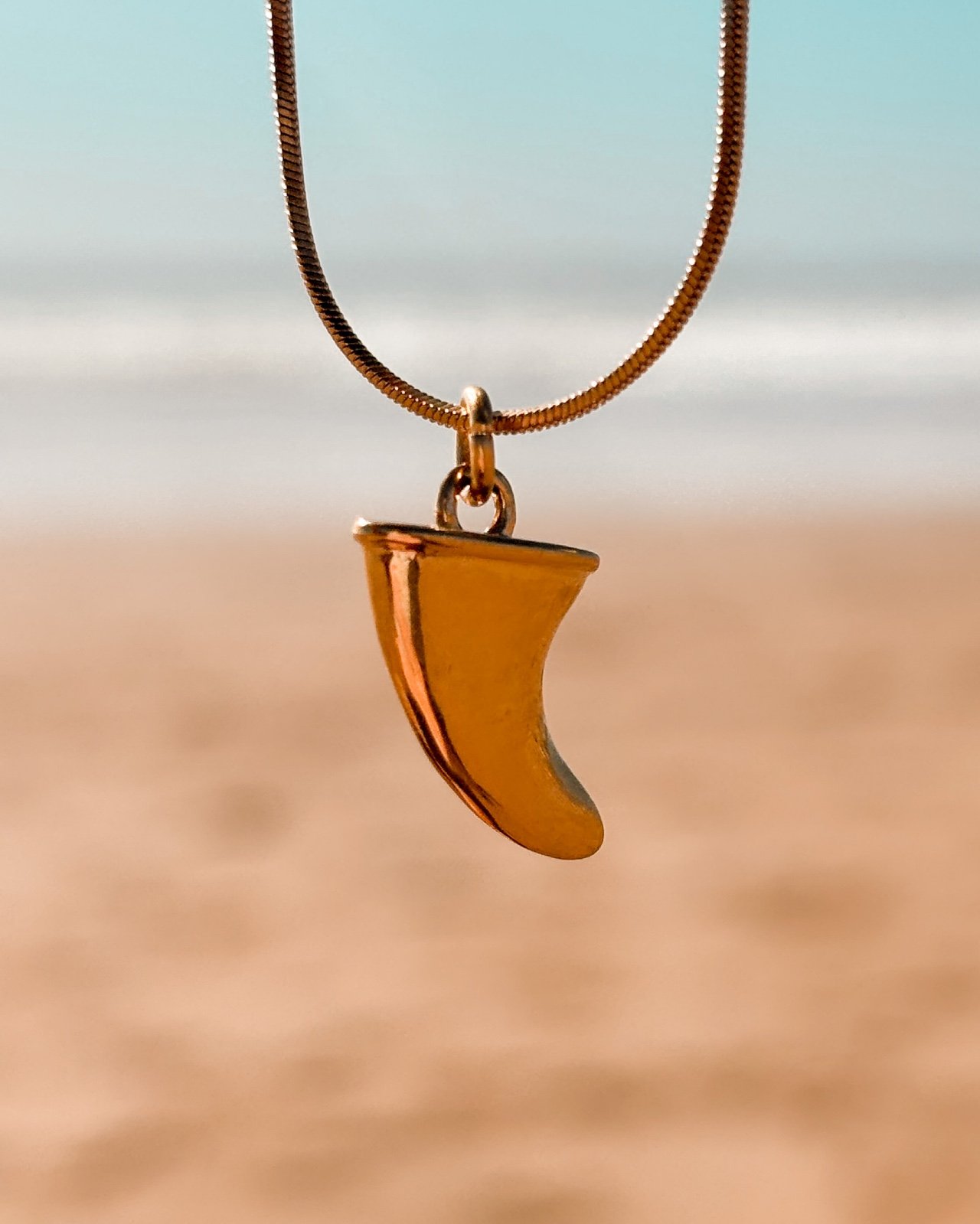 Oceaan Vin ketting goud