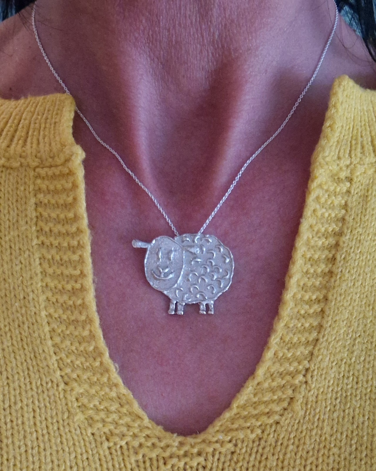 Zilveren hanger schaap Nina - 66385.jpeg Zilveren hanger schaap Nina