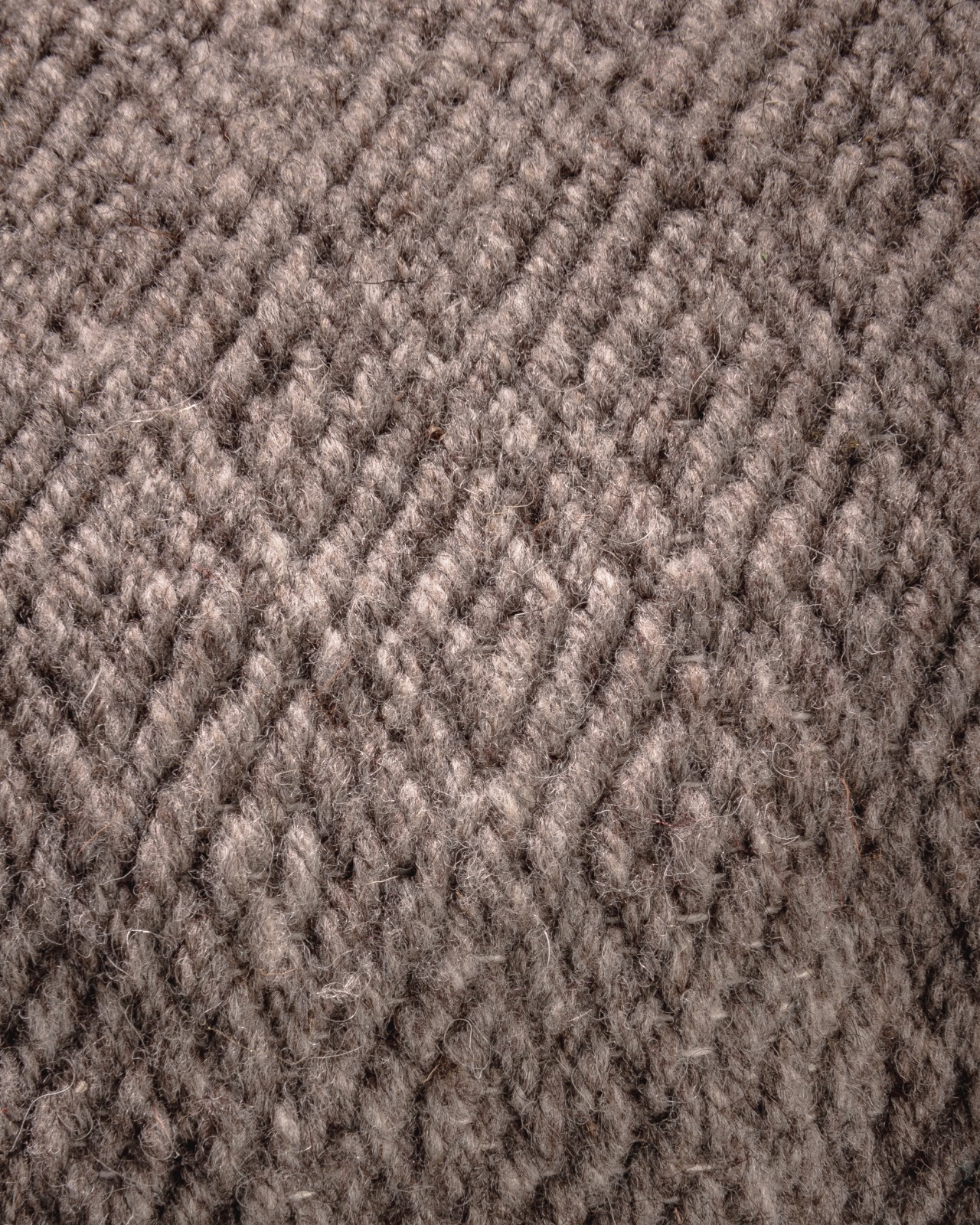 Handgeweven grijs witte bar schapenwollen kussen (bank of woonkamer)