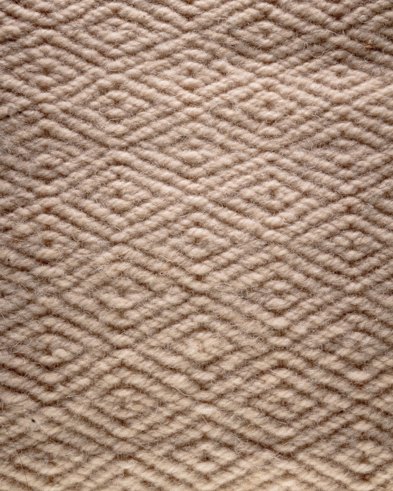 Handgeweven wit schapenwollen kussen (bank of woonkamer)