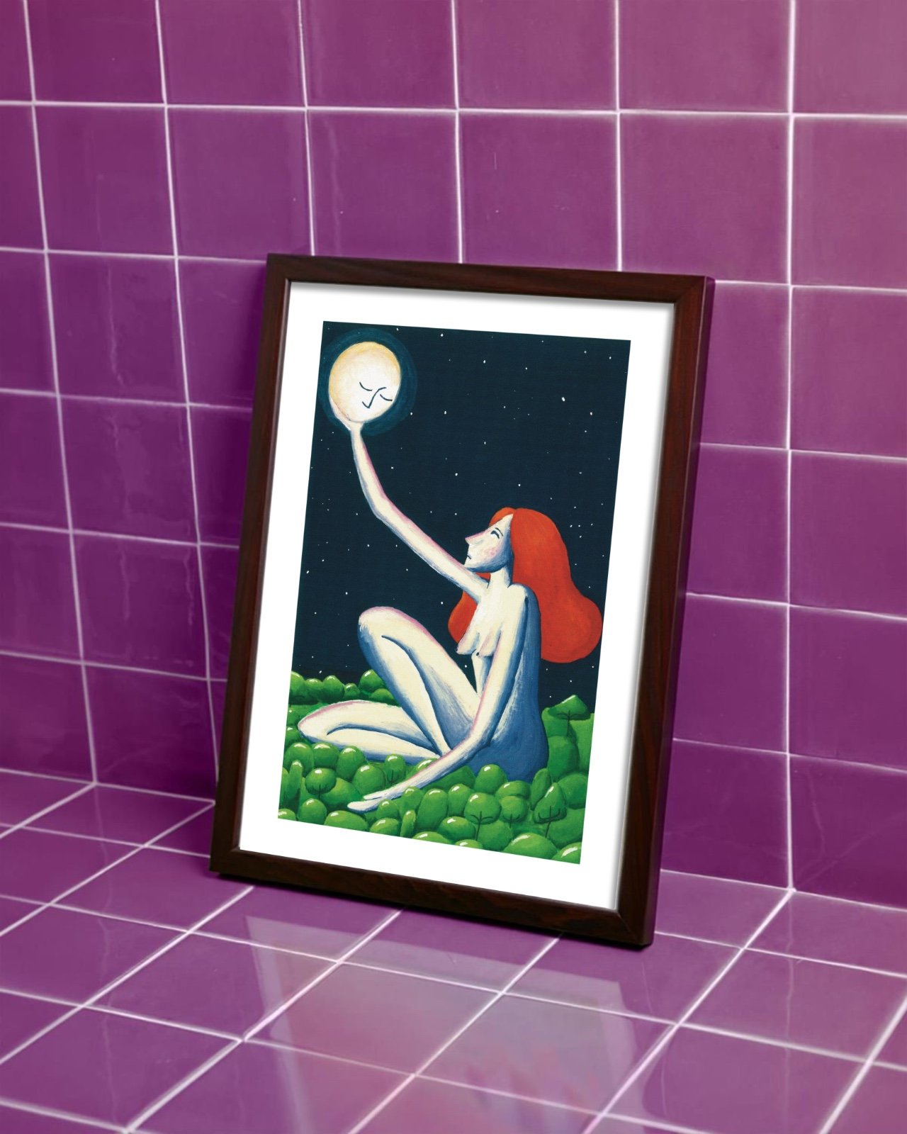 Print illustratie ‘Maanvrouw’ A3