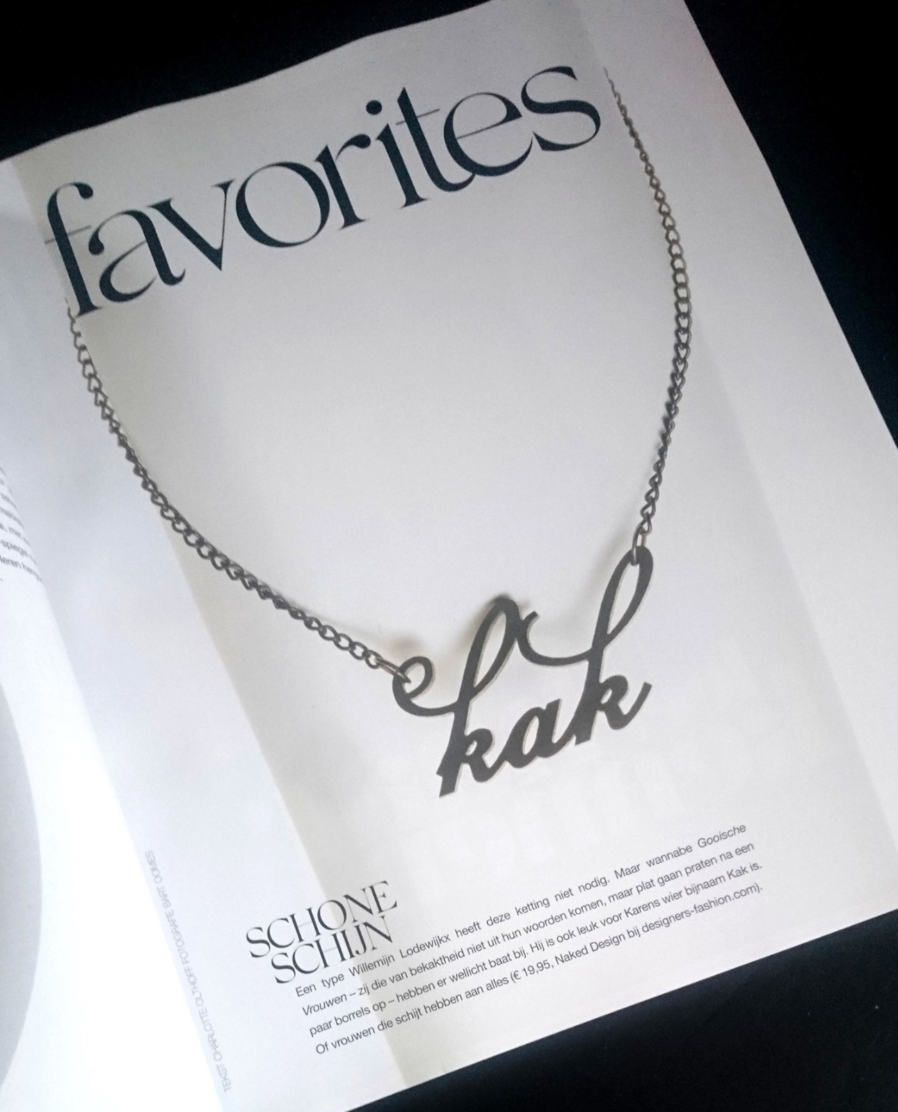 Kak deluxe ketting - 62483.jpeg Kak deluxe naamketting (zwart)