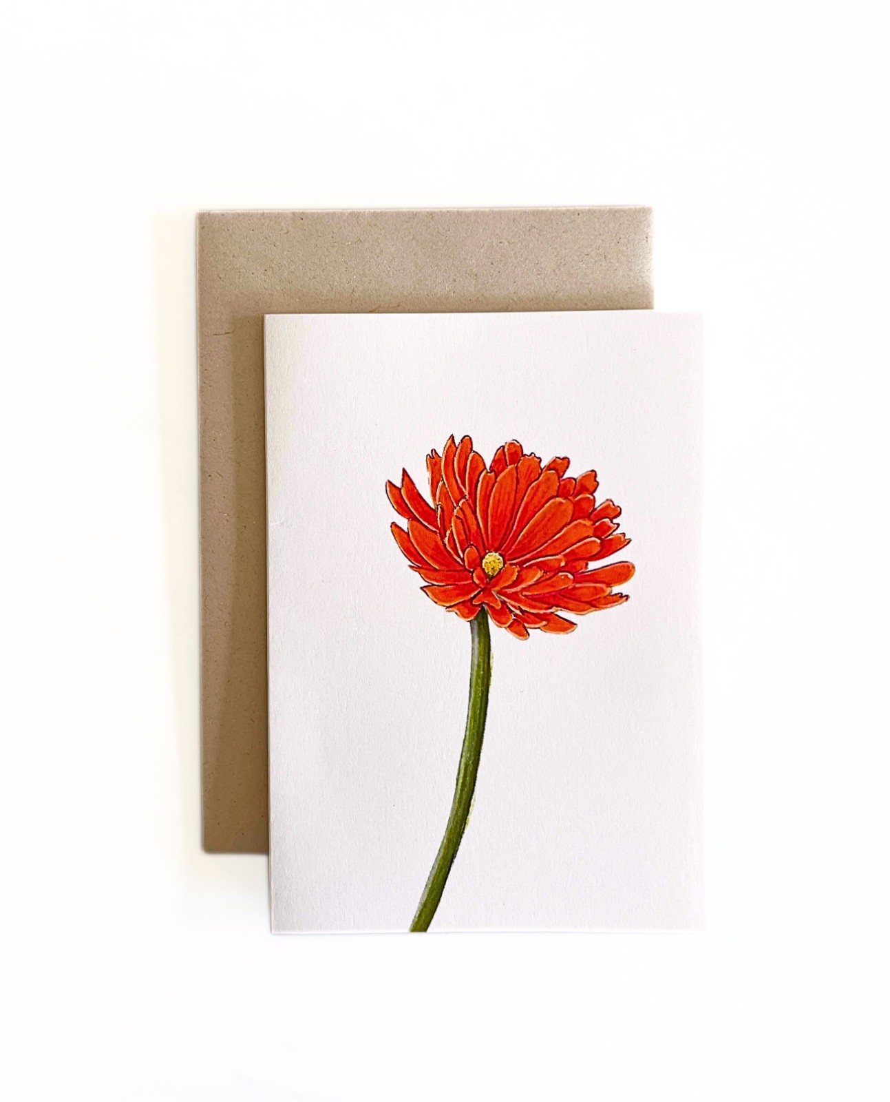 Wenskaart geboortebloem oktober 'Goudsbloem'