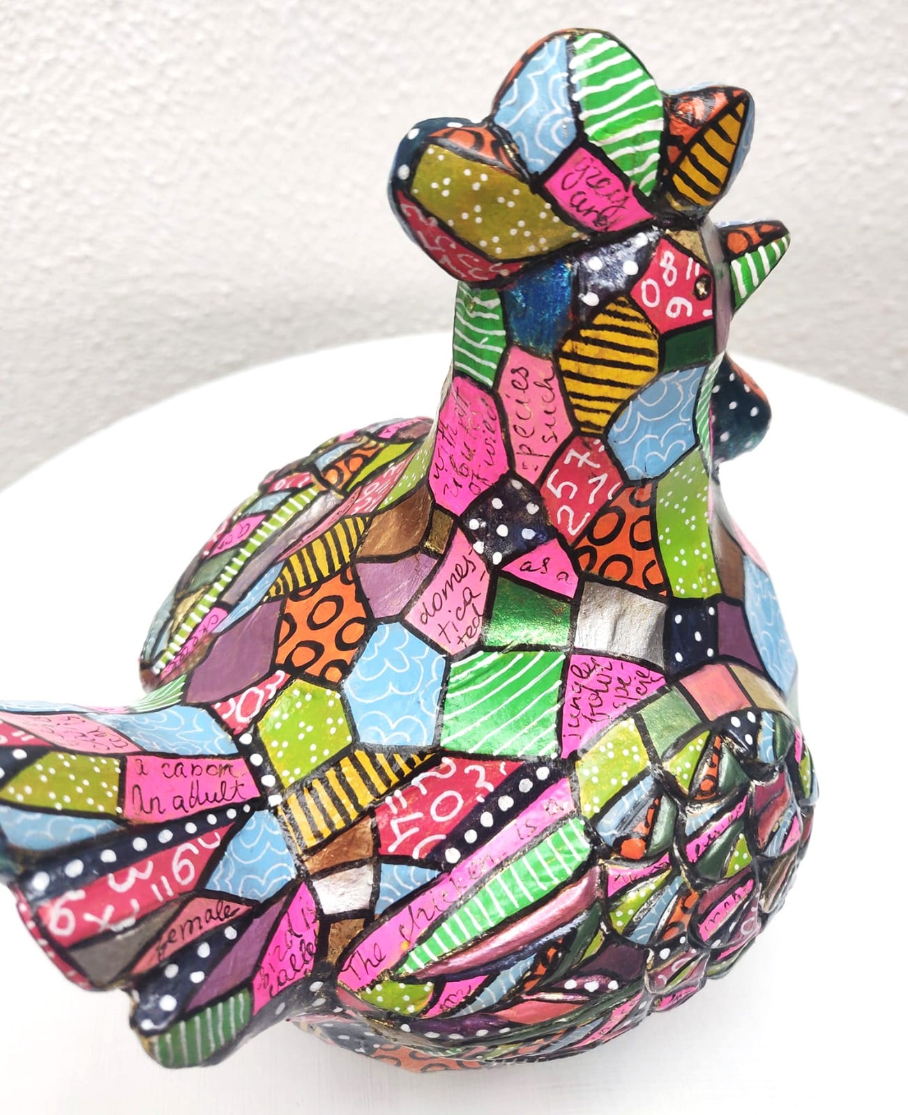 Kip – Handgeschilderd Kleurrijk Beeldje - 121561 Kip – Handgeschilderd Kleurrijk Beeldje