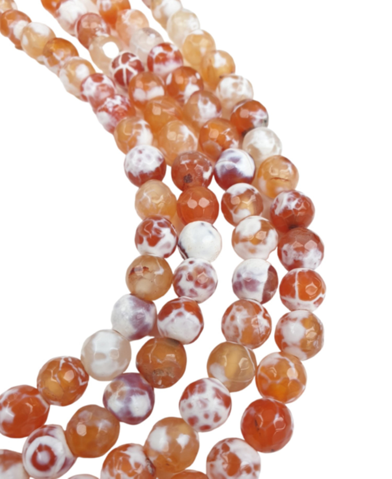 Crackle agaat ketting