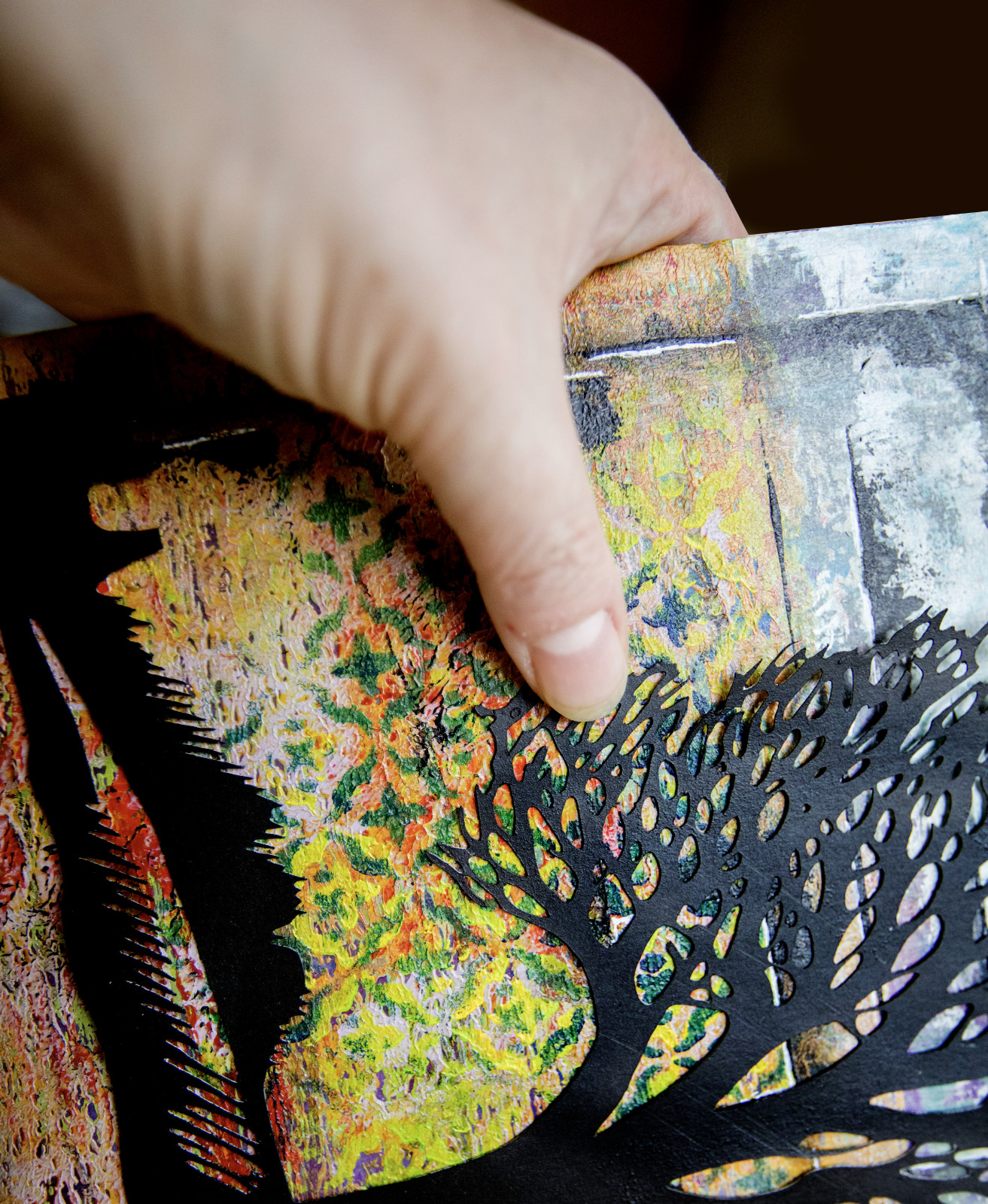 Silhouet van een plattelandslandschap 2 - 86659 Silhouet van een plattelandslandschap 2