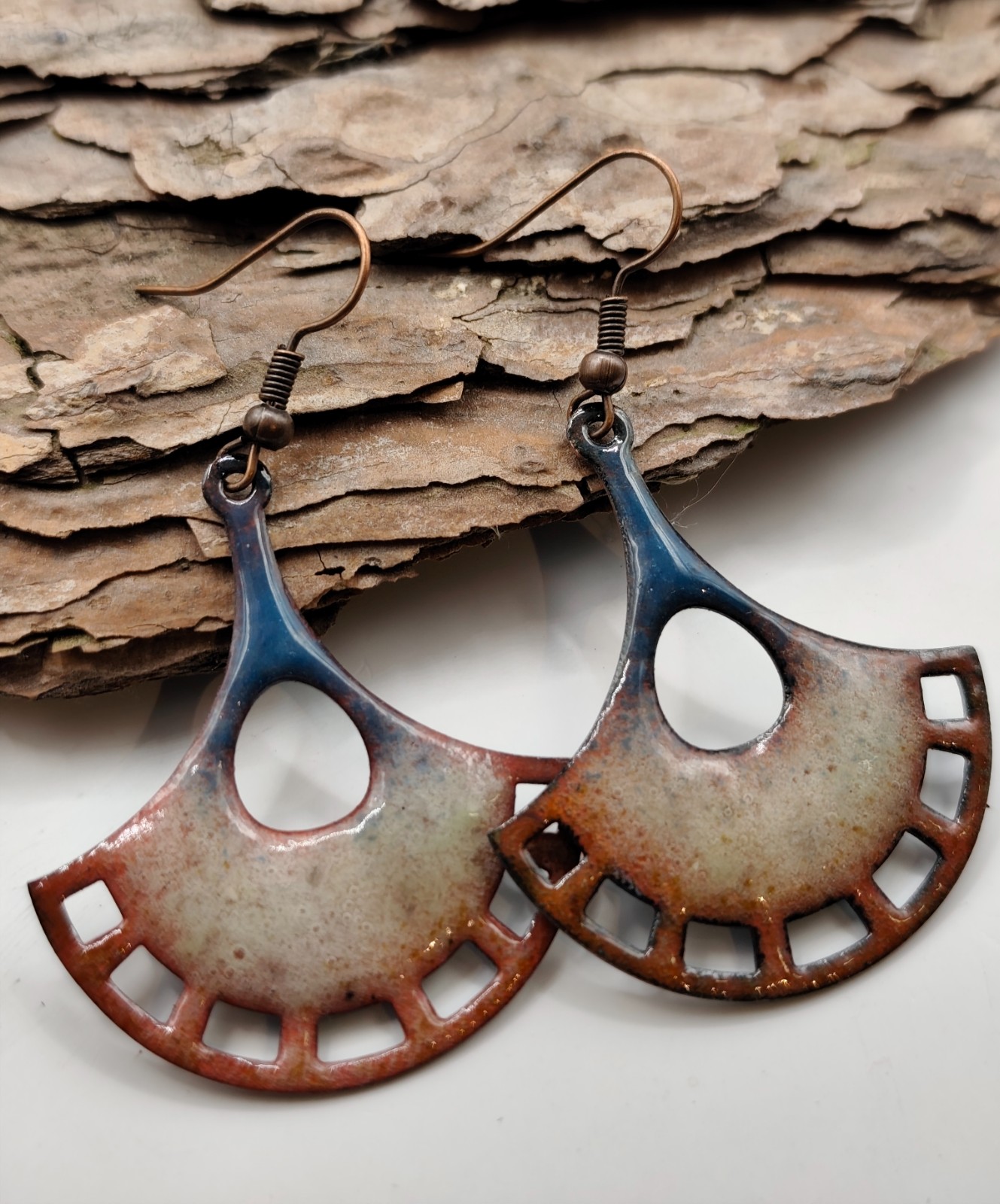 Emaille beauties ❤️ handgemaakte oorbellen