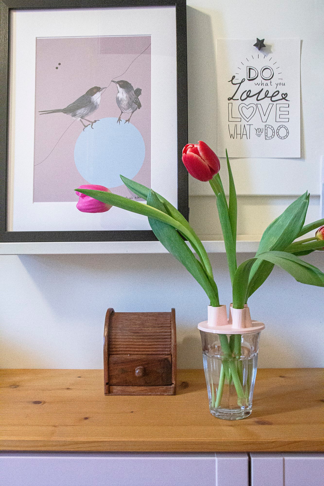 Klein hart tulpenvaas deksel  | Tulpenvaas accessoire | Bloemhouder - 15228 Klein hart tulpenvaas deksel  | Tulpenvaas accessoire | Bloemhouder