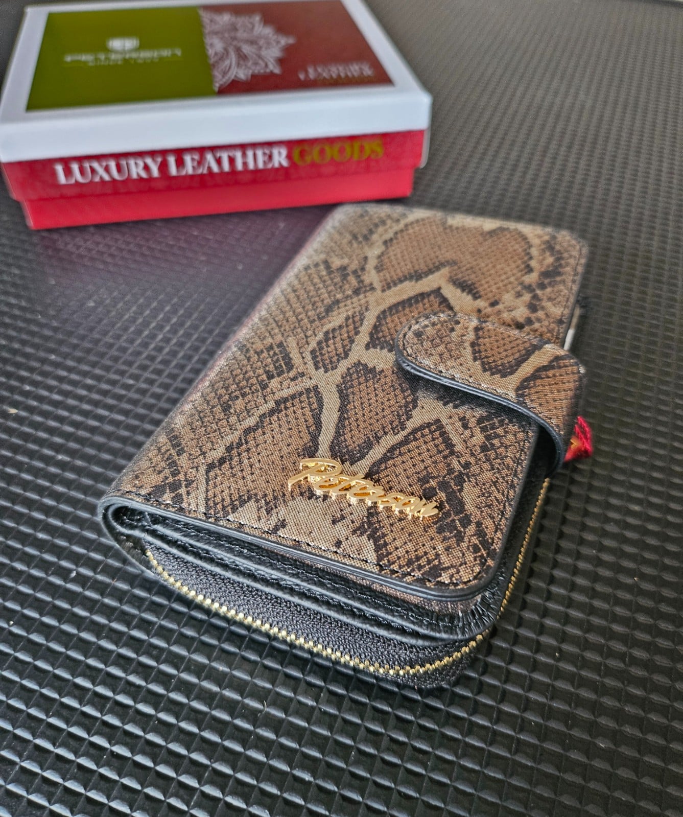 Chris Peterson Amsterdam – Leren Damesportemonnee Snake Print – L… - 147268 Chris Peterson Amsterdam – Leren Damesportemonnee Snake Print – Laatste Stuk! 🐍✨