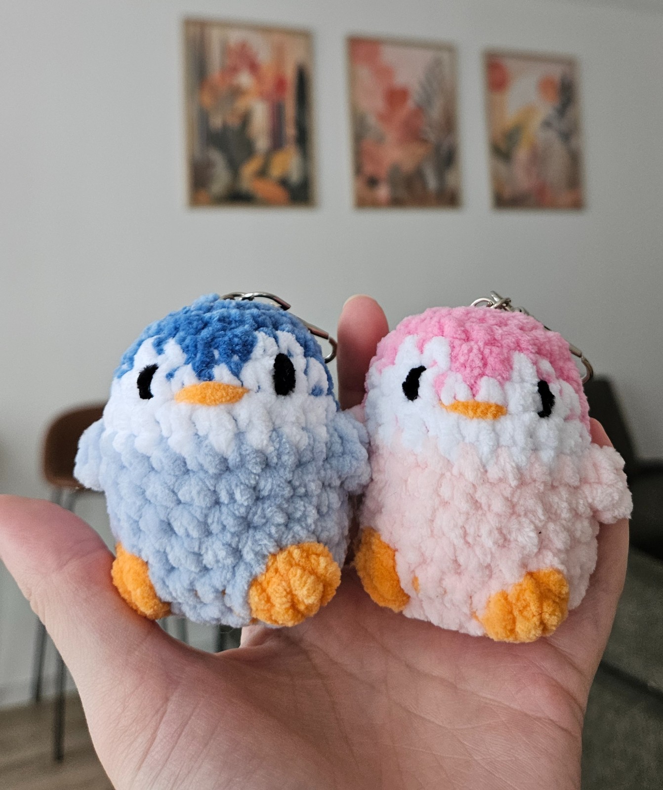 Pinguin sleutelhanger | Keychain | Verschillende kleuropties | Schattige sleutelhanger van Pinguin