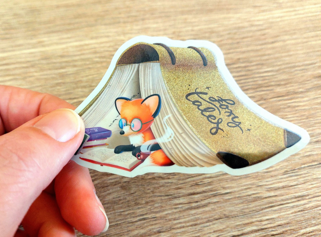 Sticker Foxy tales glitter vaatwasserproof - 135222 Sticker Foxy tales glitter vaatwasserproof