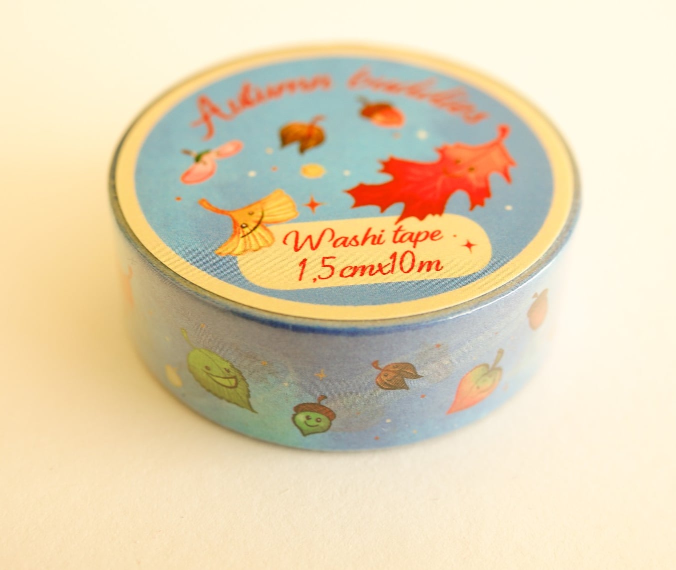 Washitape Autumn buddies, herfst bladeren, eikeltjes, herfst patroon … - 153931 Washitape Autumn buddies, herfst bladeren, eikeltjes, herfst patroon 1,5cmx10m