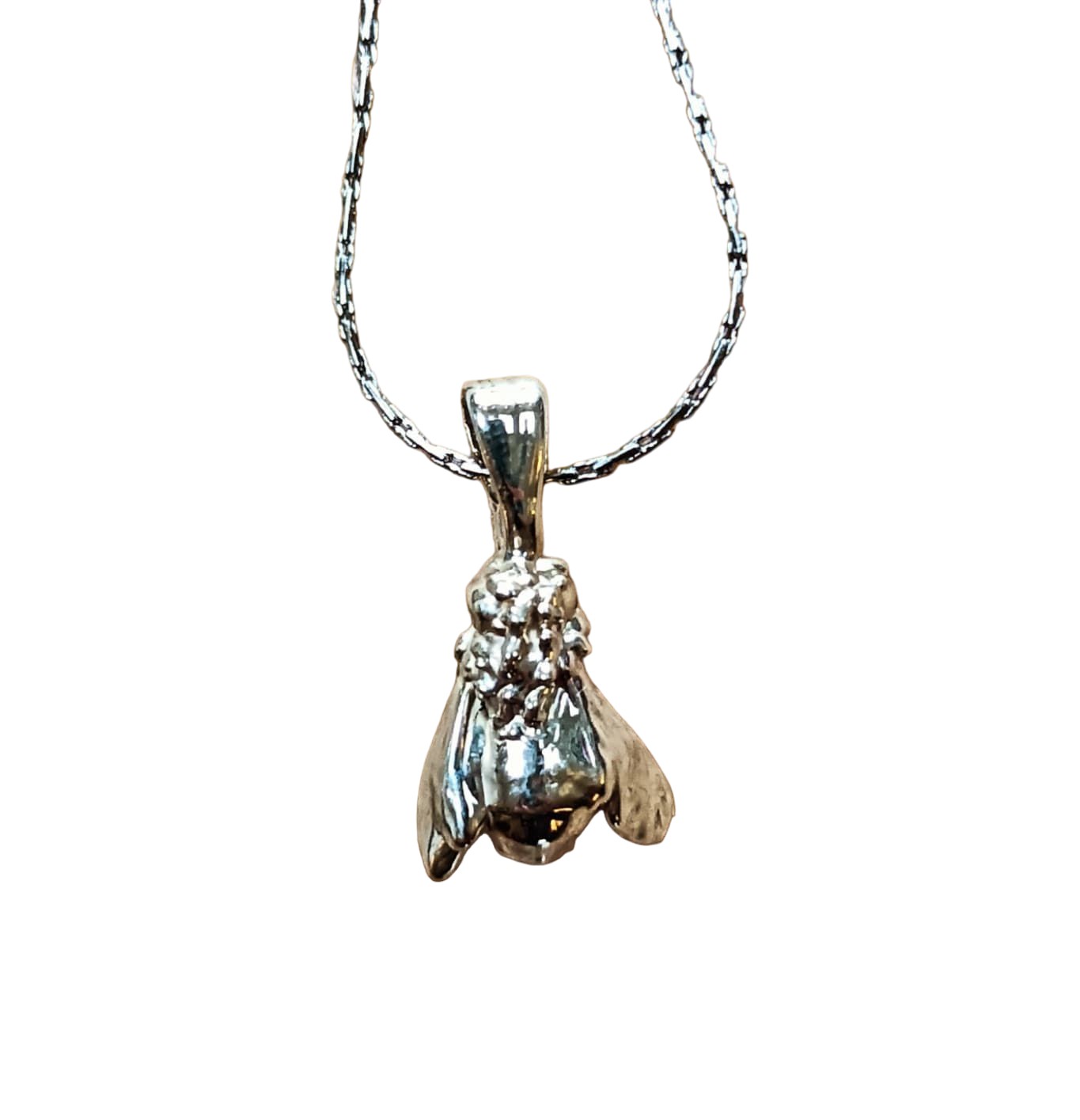 Honingbij hanger - 999 fijnzilver verzilverd - Echte honingbij - 141780 Honingbij hanger - 999 fijnzilver verzilverd - Echte honingbij