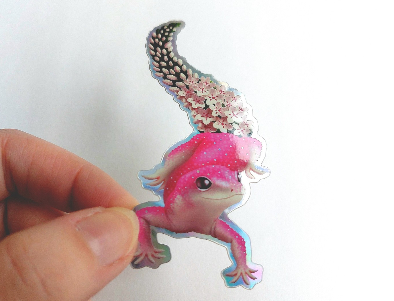 Flower power gekko 4.3x9 cm (2.16 x3.9 inch)