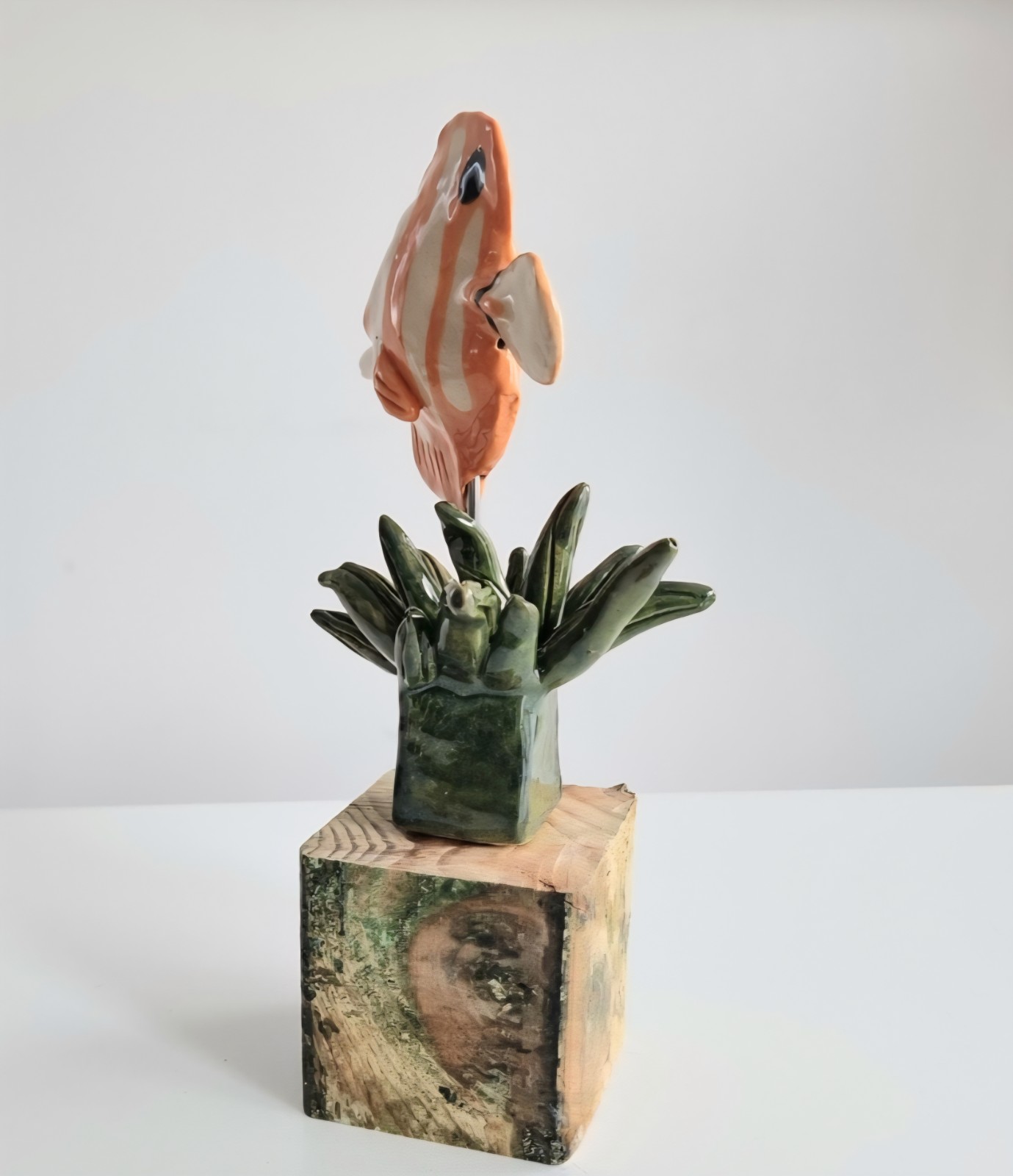 Keramiek, handmade tropisch visje, koraalvis, uniek object, leuk kado - 99089 Keramiek, handmade tropisch visje, koraalvis, uniek object, leuk kado