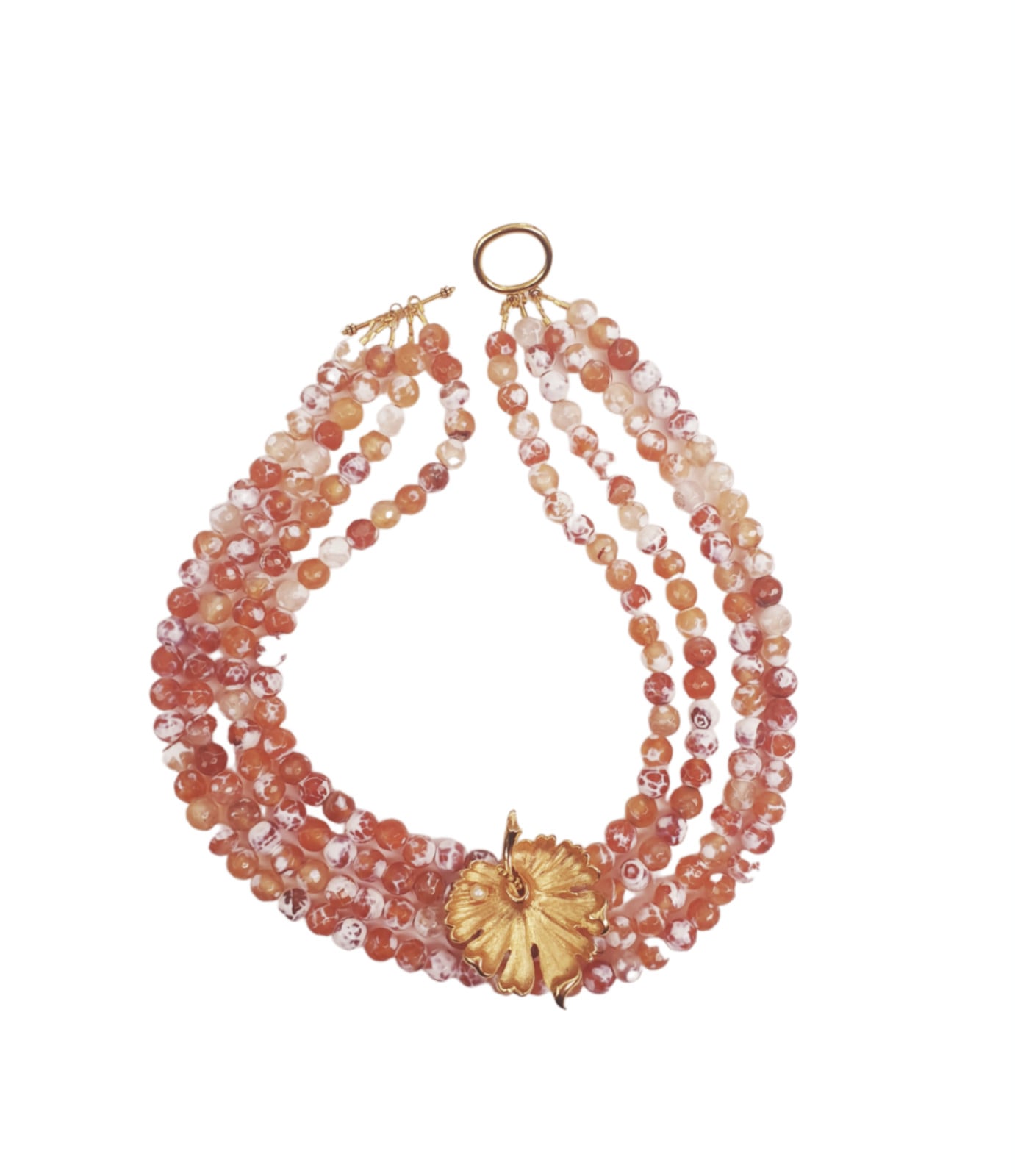 Crackle agaat ketting