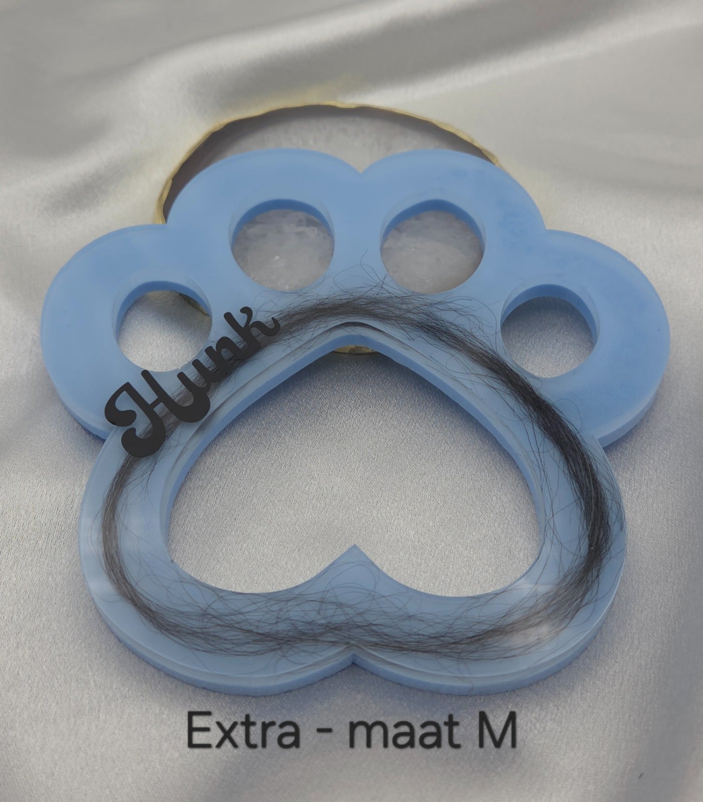 Grote poot hond of kat - haar en/of as verwerking - custom item