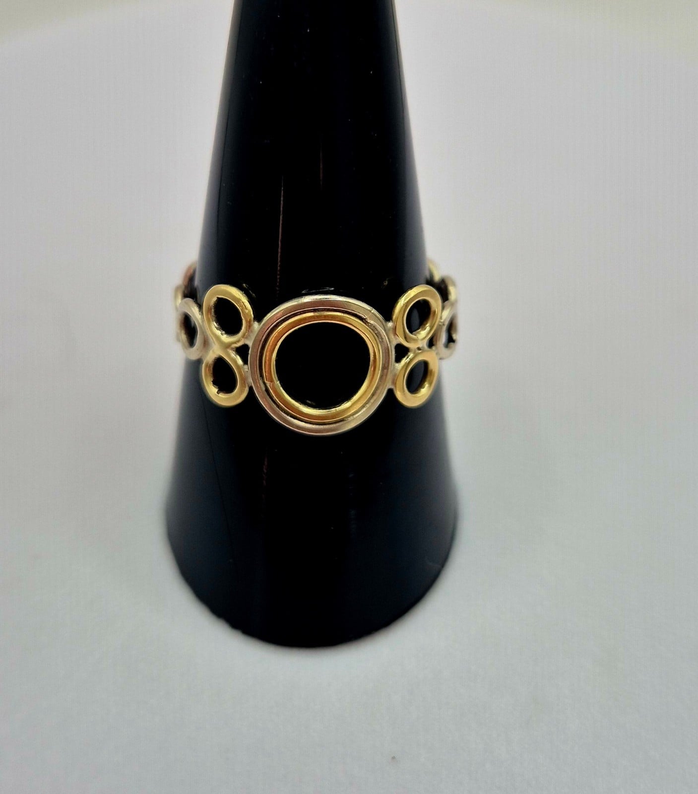 Speelse tweekleurige ring