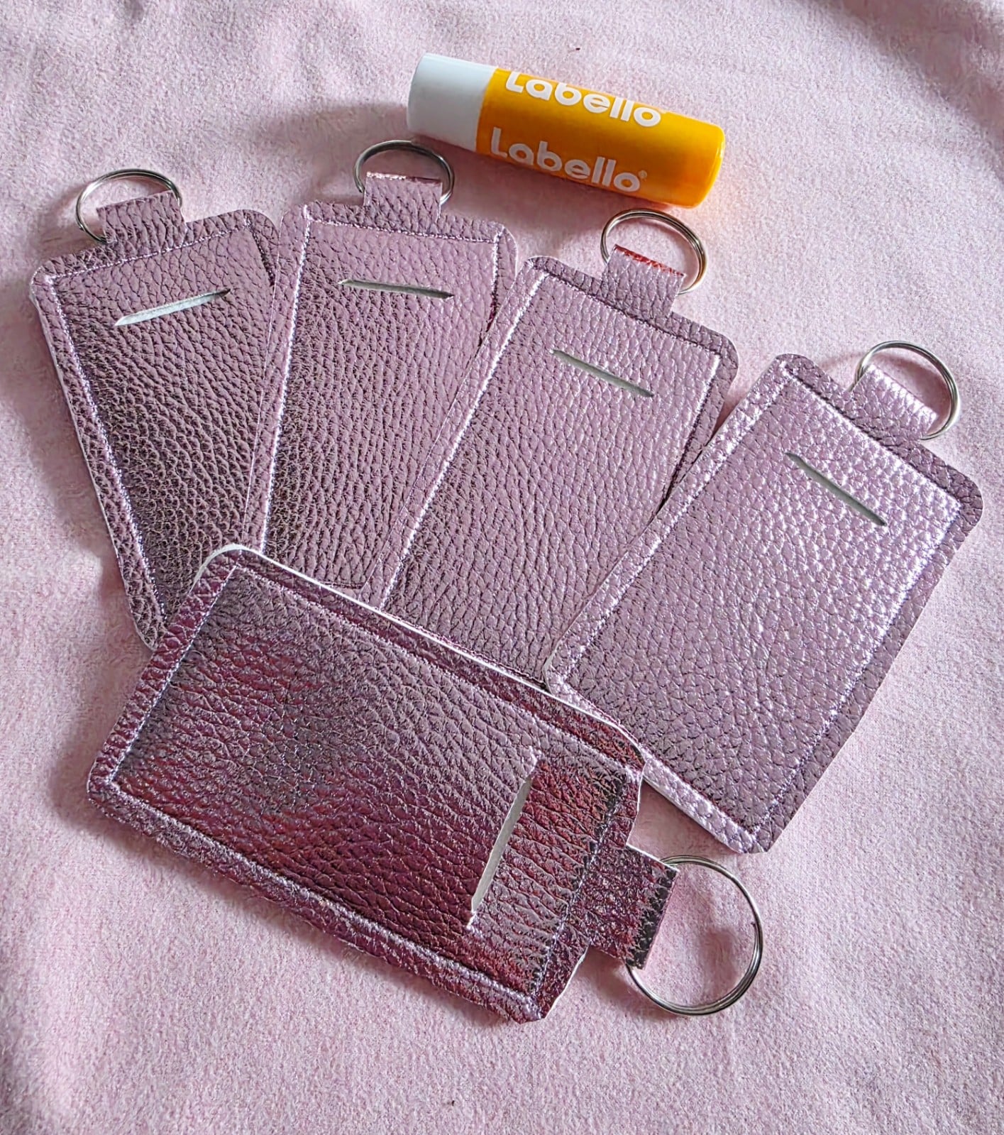 Pink Shine Lipstick Holder – Keychain Case