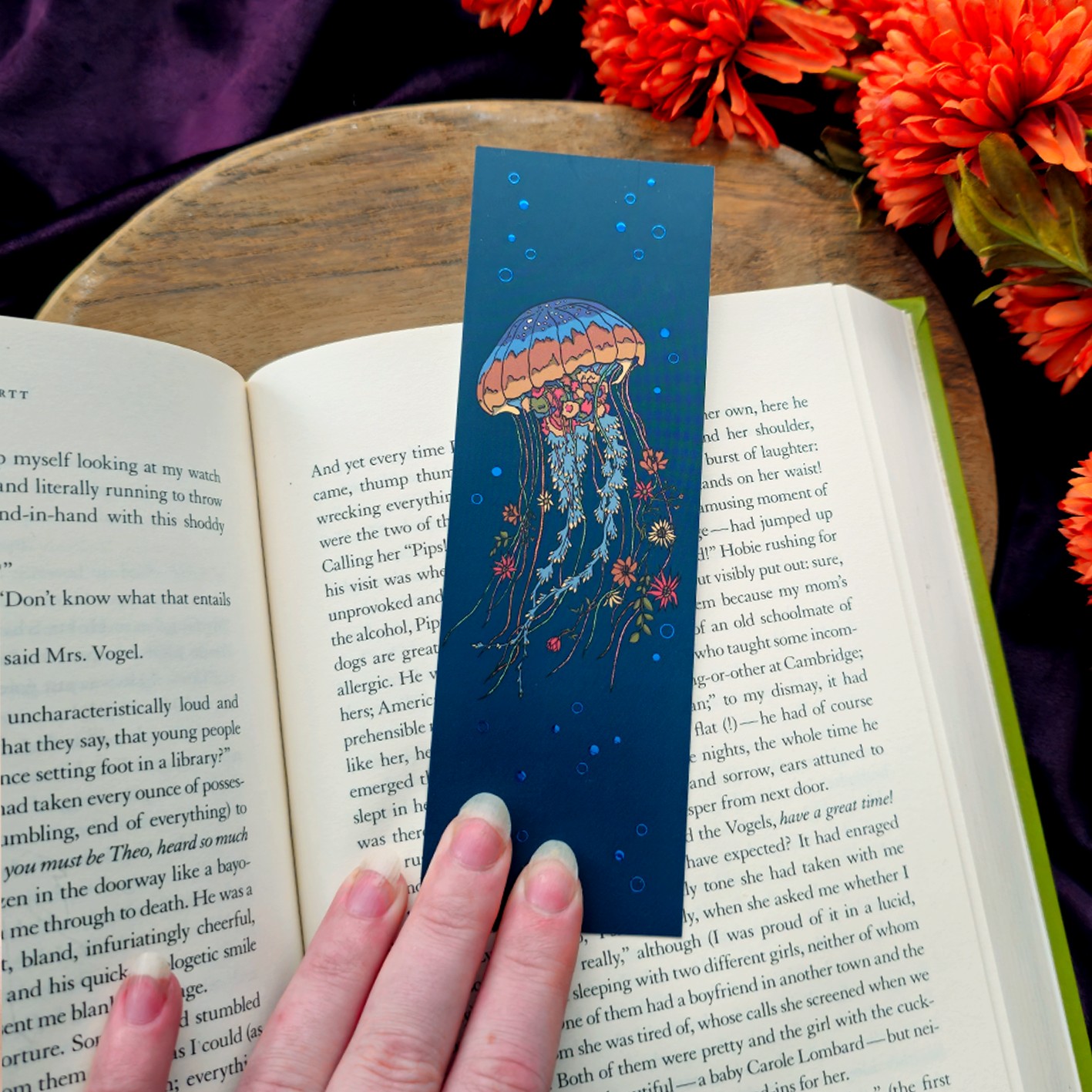 Kwal - boekenlegger met blauwfolie