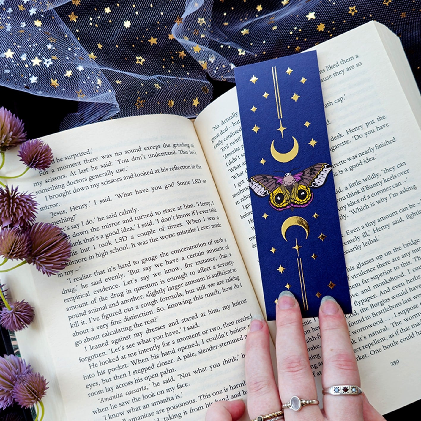 Mot - boekenlegger met goudfolie