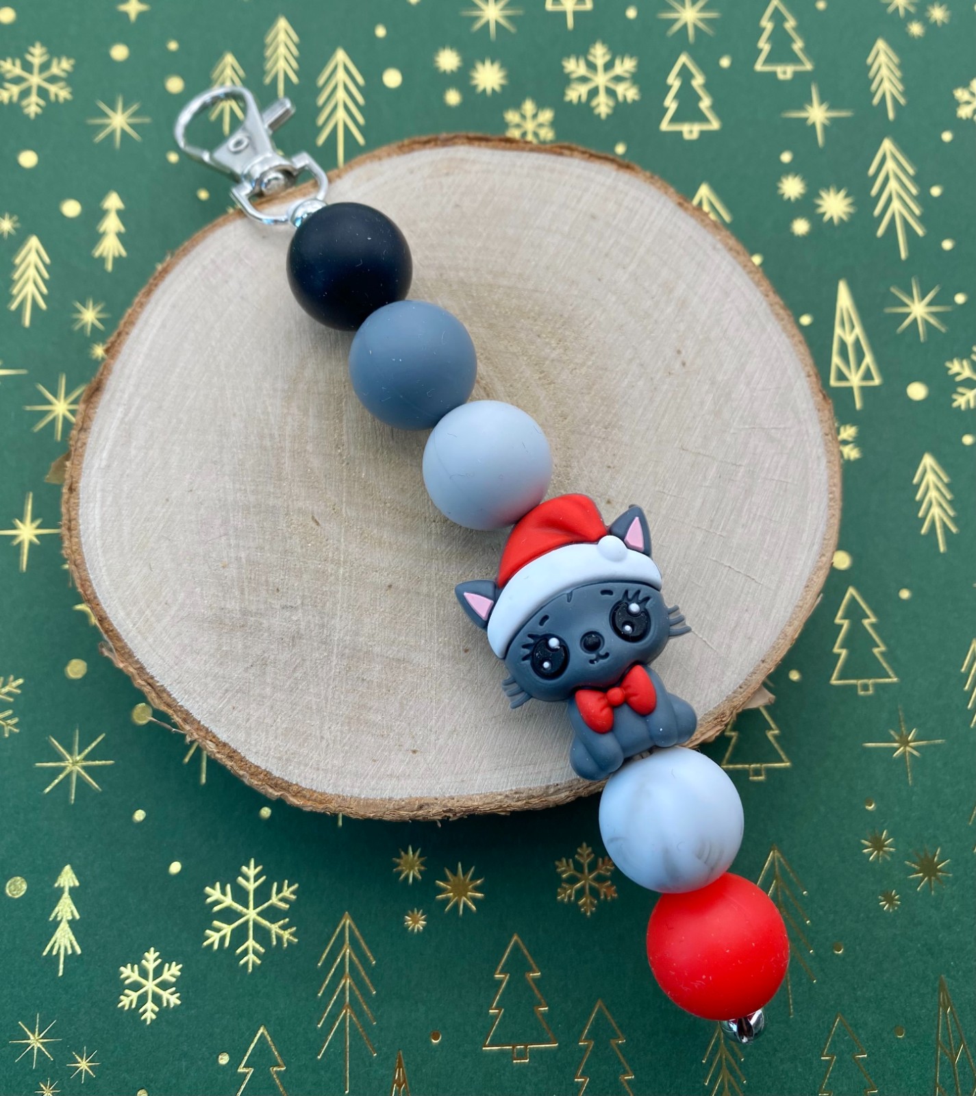 Kerst bag charm handgemaakt - KZP135