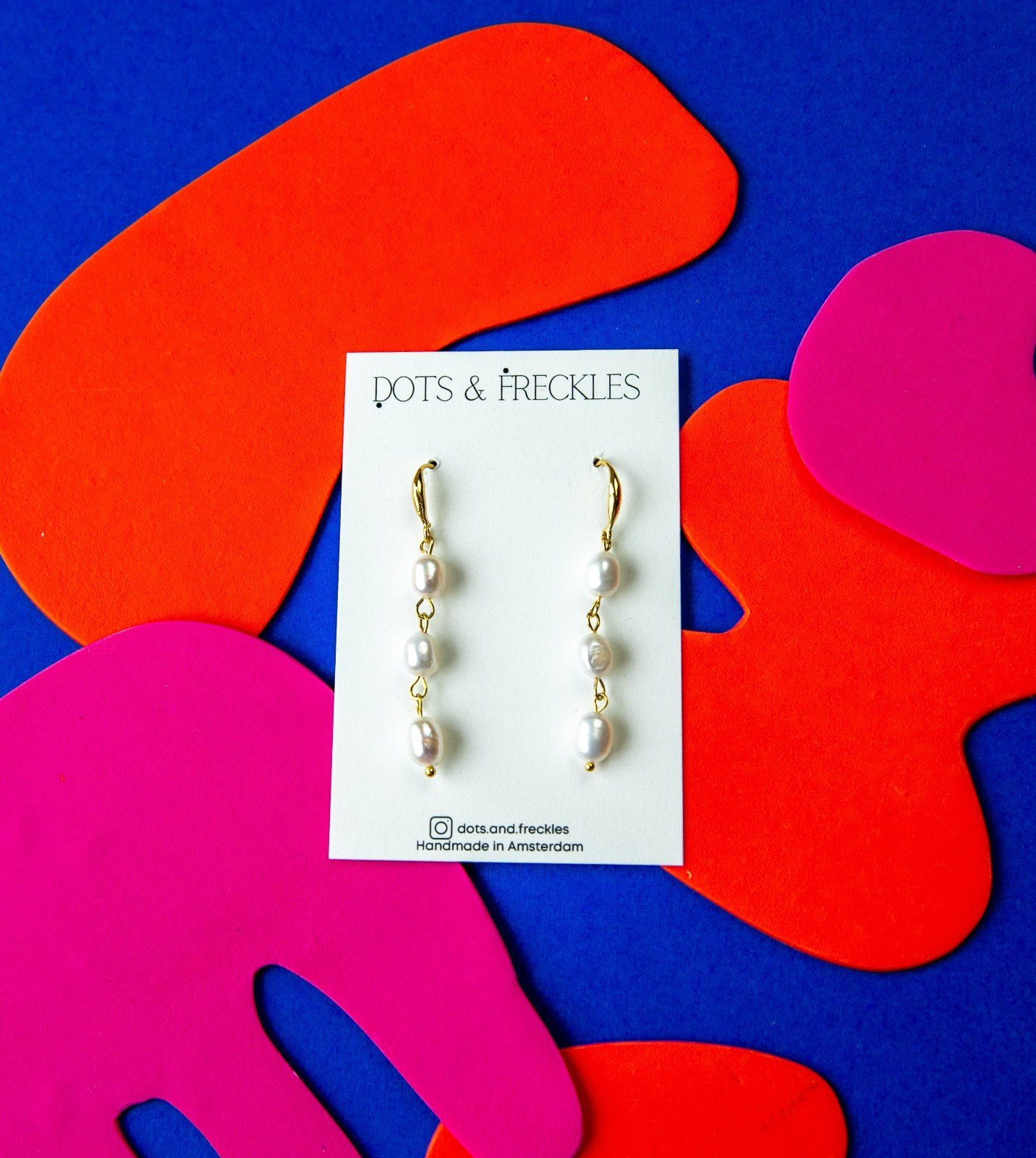 RVS Oorbellen met zoetwater parels