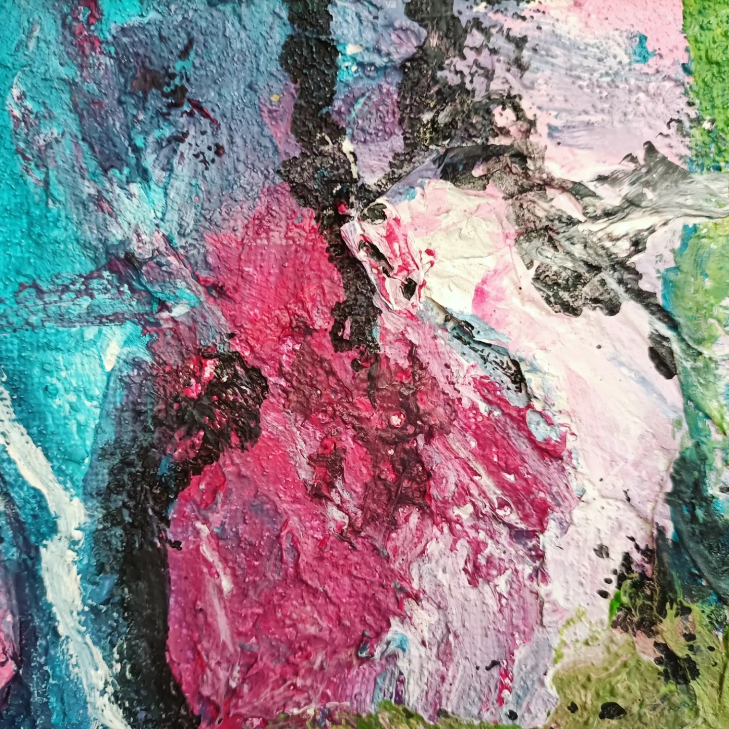 Kleurrijk schilderij met textuur - 90232 Kleurrijk schilderij met textuur