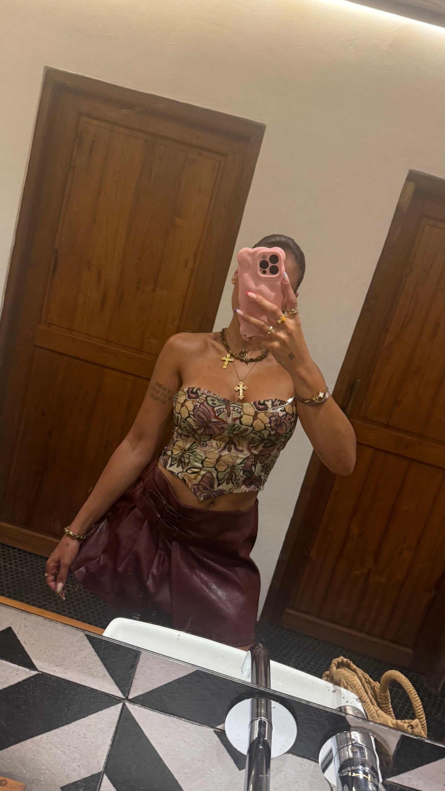 Golden hour Corset top - Vlinder