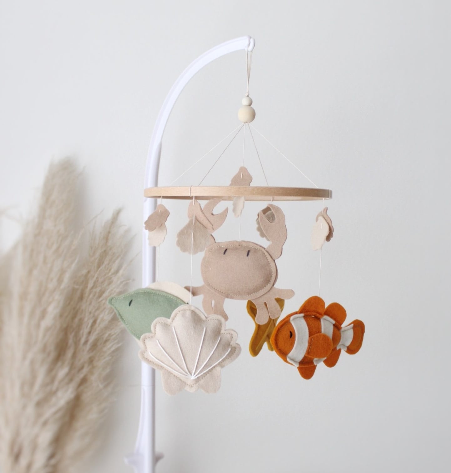 Handgemaakte Babymobiel | Sea Life - 130617 Handgemaakte Babymobiel | Hout & Wolvilt | Sea Life