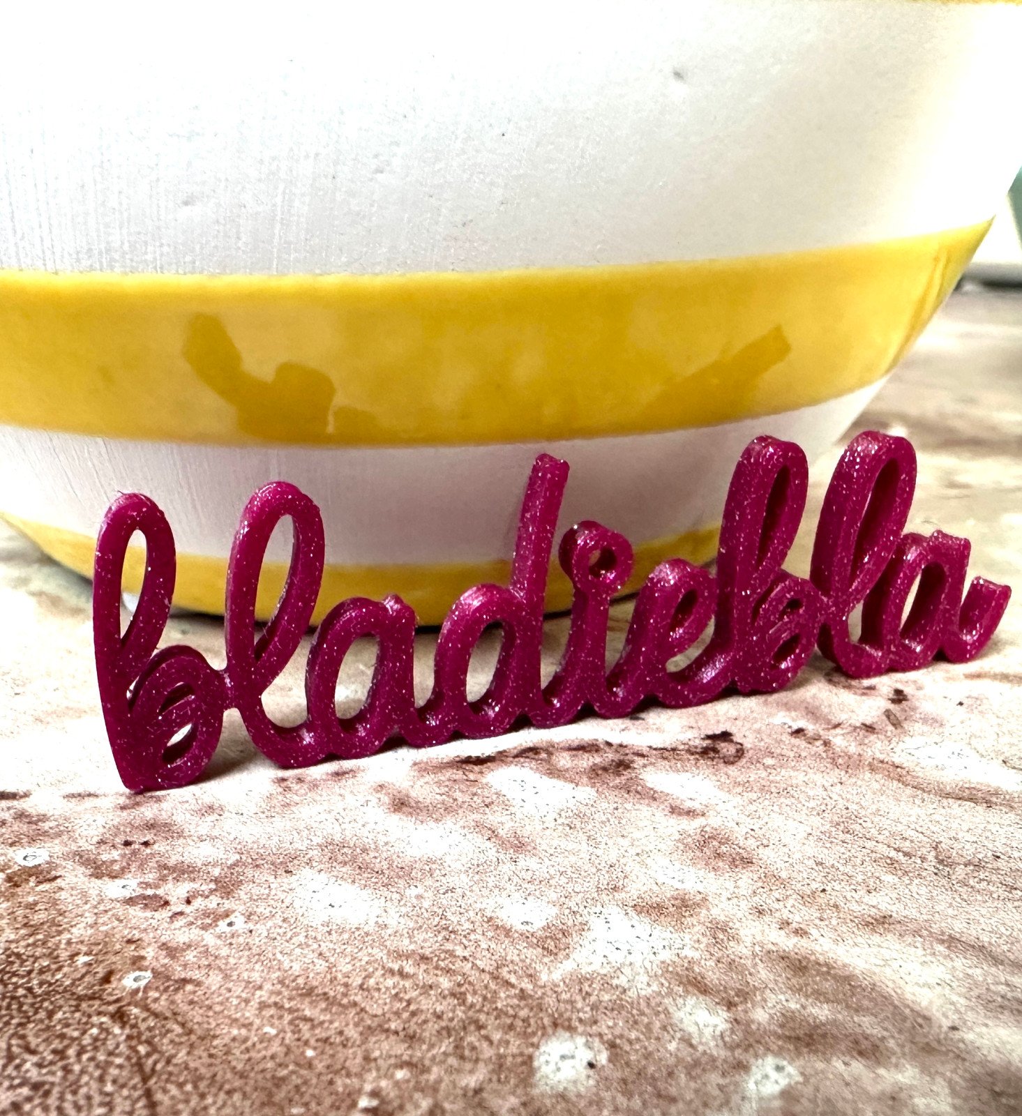 Gepersonaliseerde 3Dprinted hanger voor ketting (ook als pin te bestellen)