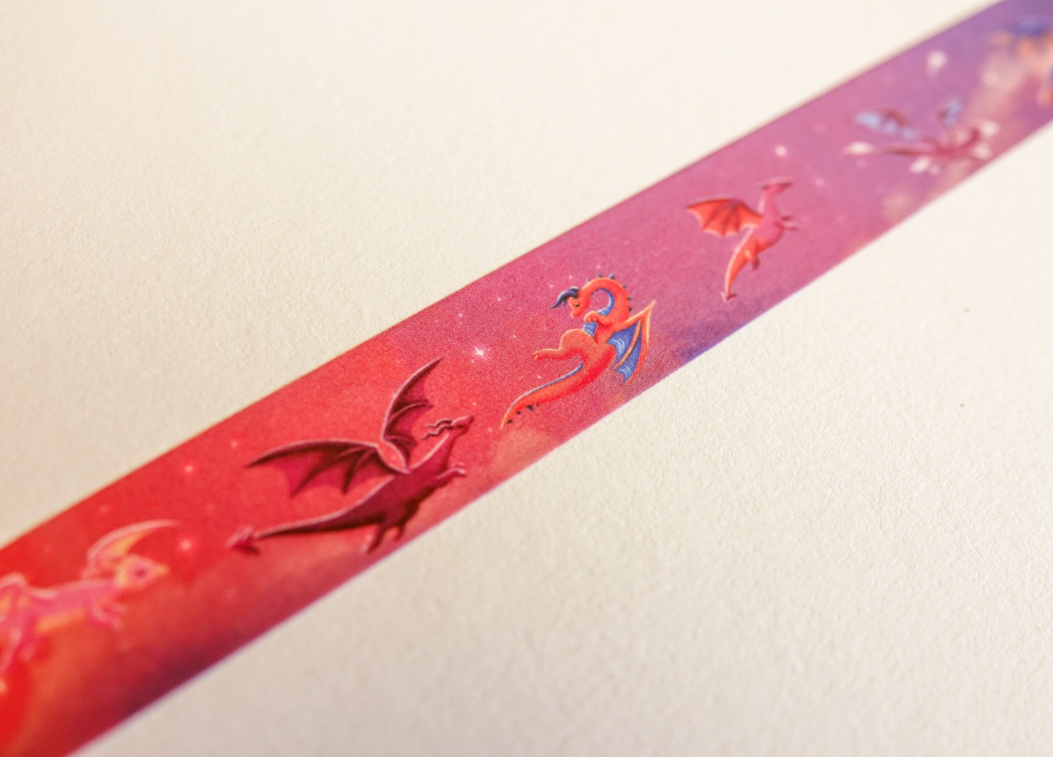 Washitape Twilight dragons, draken, fantasy, schattig, journaling 1,5… - 153940 Washitape Twilight dragons, draken, fantasy, schattig, journaling 1,5cmx10m