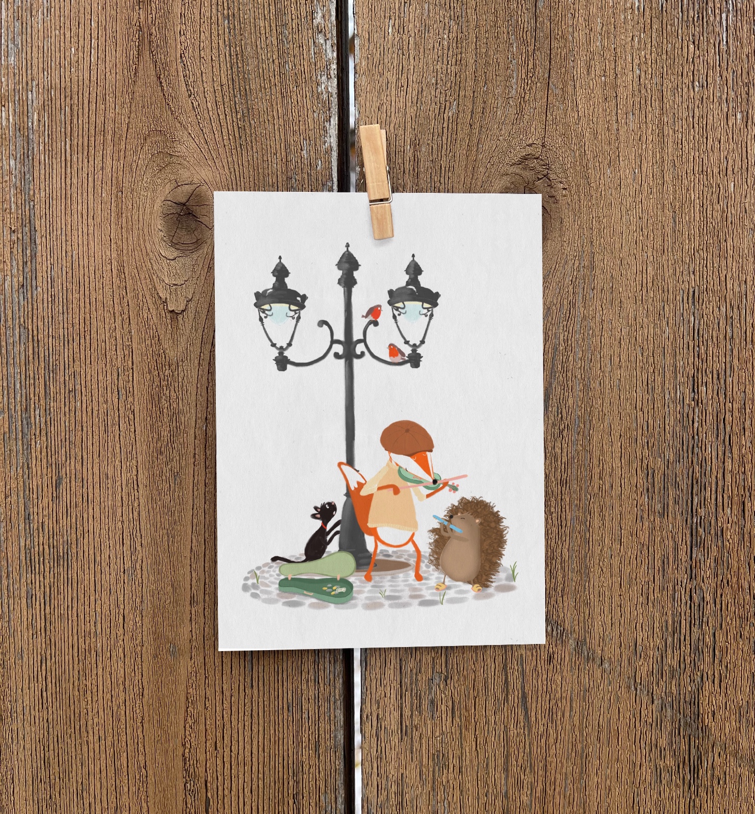 Ansichtkaart Troubadour