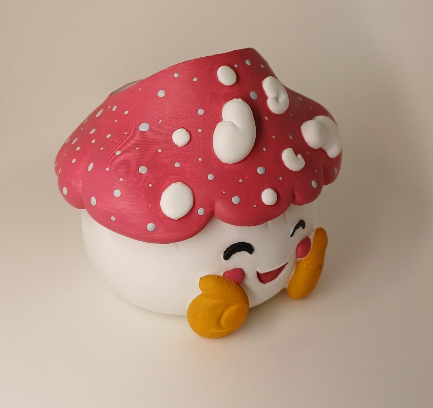 Handgemaakt Paddenstoelen Plantpotje – Kawaii Bloempotje van Plant-… - 127886 Kawaii Paddenstoelen Plantpotje | Handgemaakt Cute Bloempotje voor Stekjes & Mini Plantjes