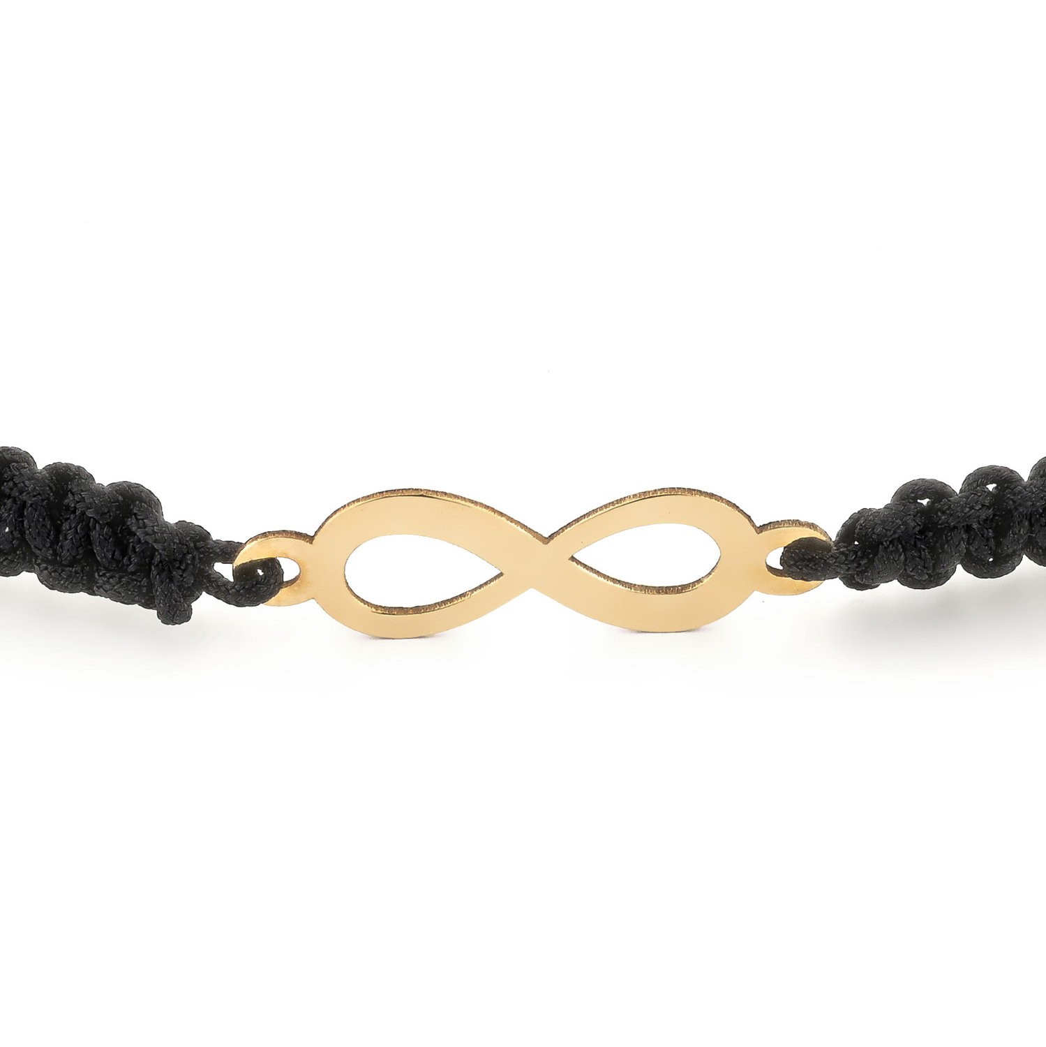 Armband met 14 karaat geelgouden Infinity bedel