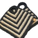 Retro pannenlappen- black/zand