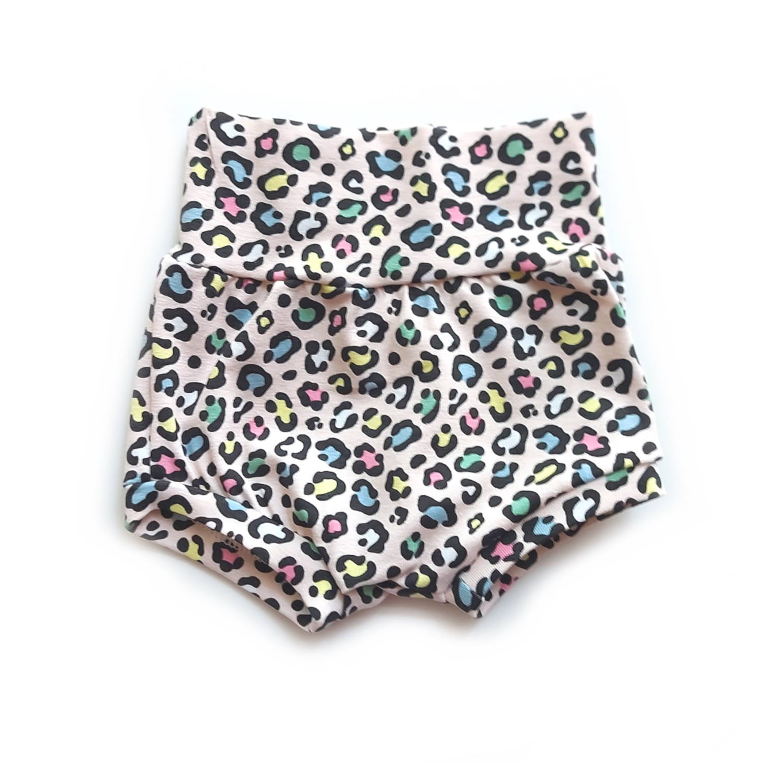 Leopard pastel bummies / kort broekje