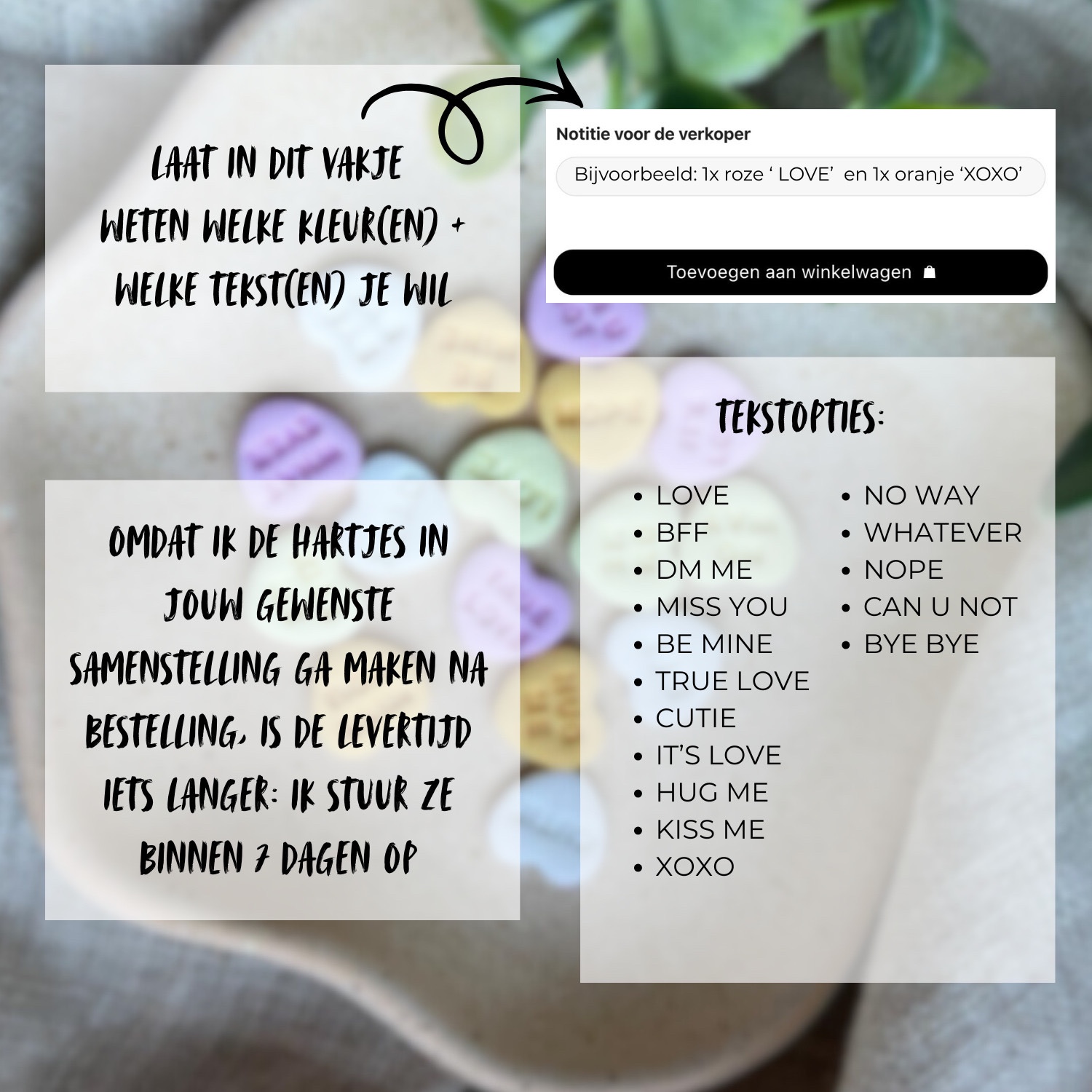 Snoephartjes oorbellen (1 paar naar keuze) - Valentijn actie!